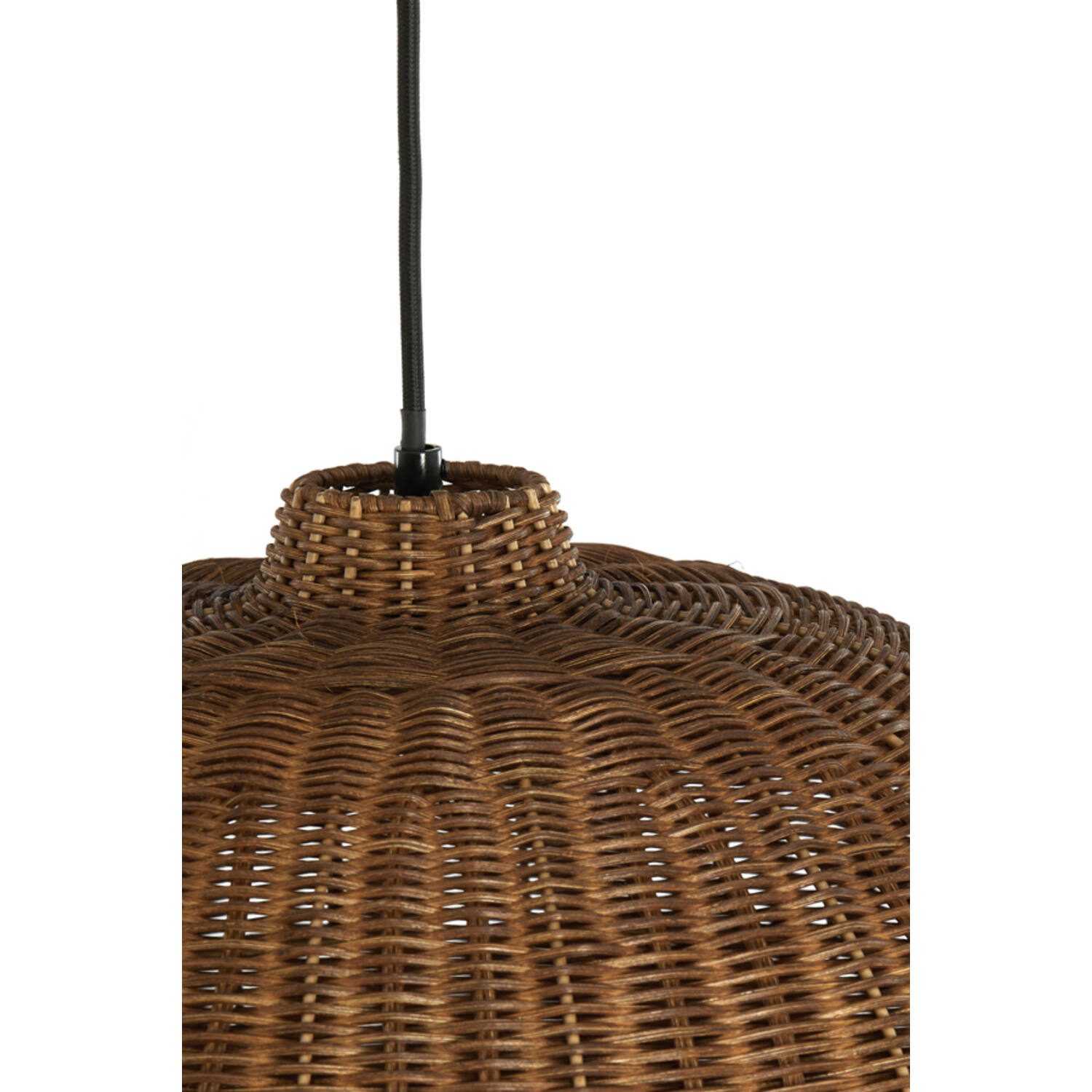Hanglamp Ø45x32 cm MELZOR rotan donker bruin