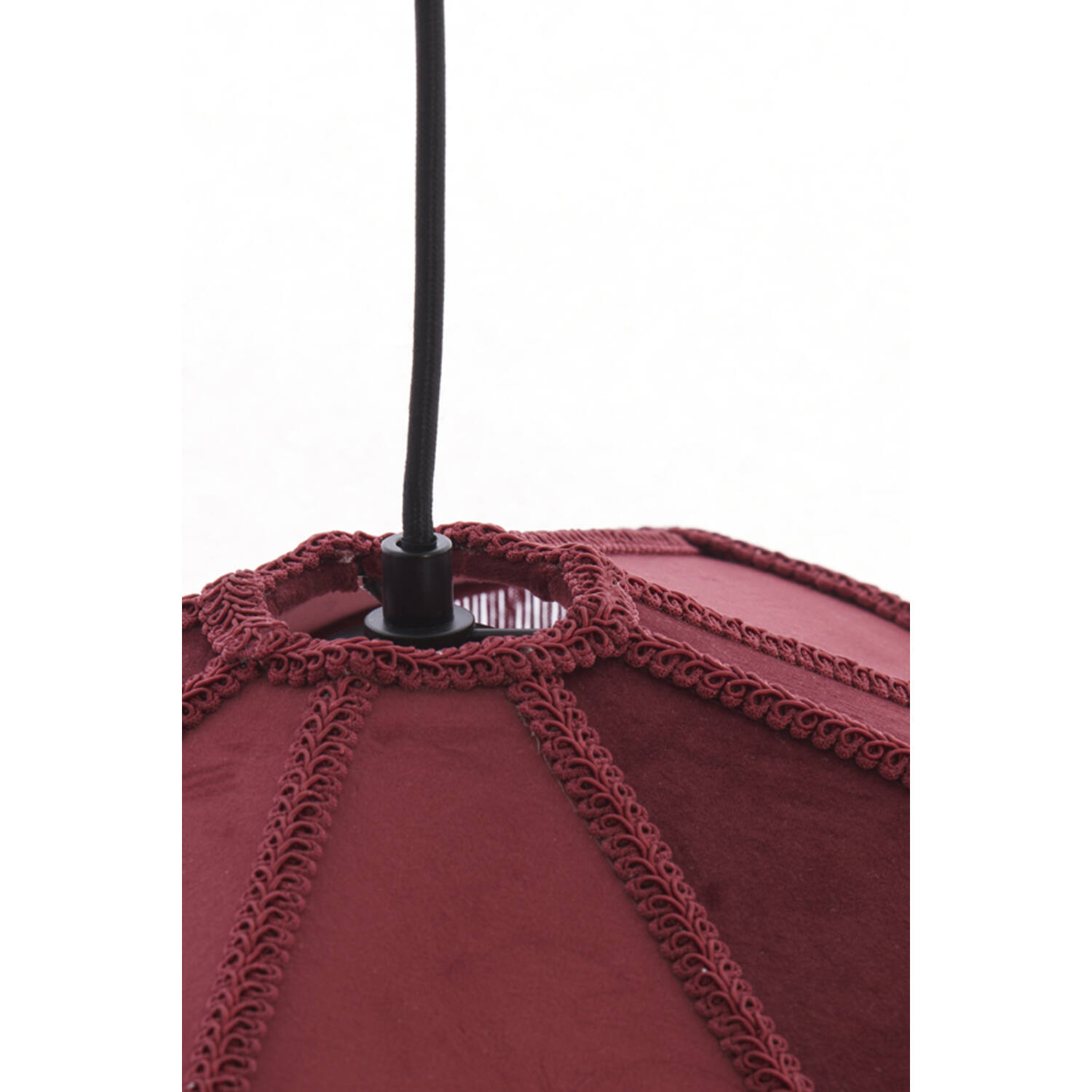 Hanging lamp Ø40x26 cm TIFFANY velvet burgundy