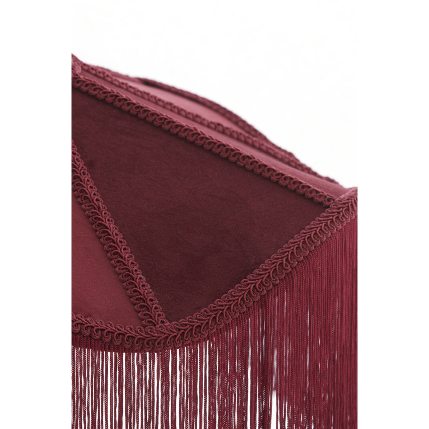 Hanging lamp Ø40x26 cm TIFFANY velvet burgundy