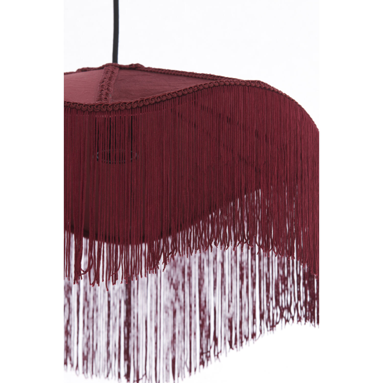 Hanging lamp Ø40x26 cm TIFFANY velvet burgundy