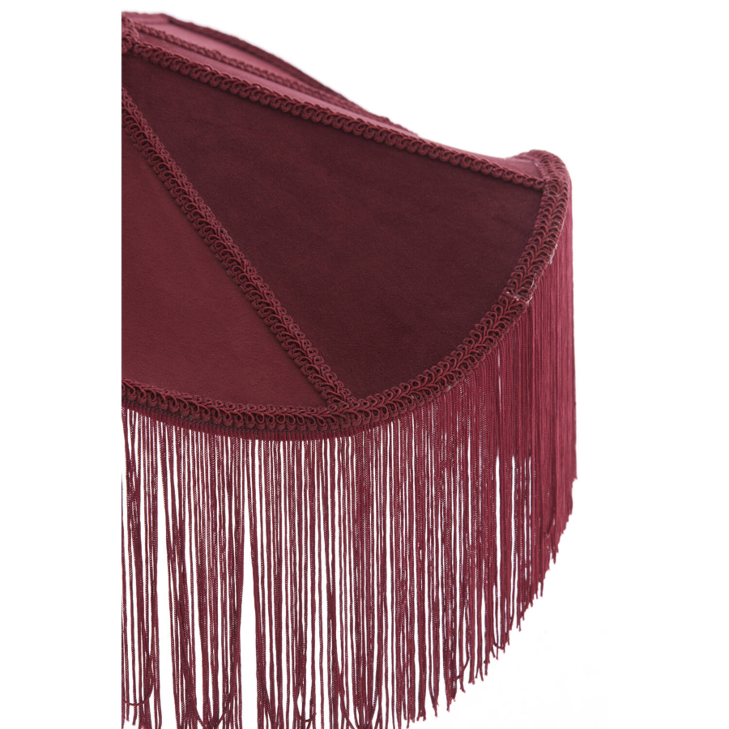 Hanging lamp Ø50x28 cm TIFFANY velvet burgundy