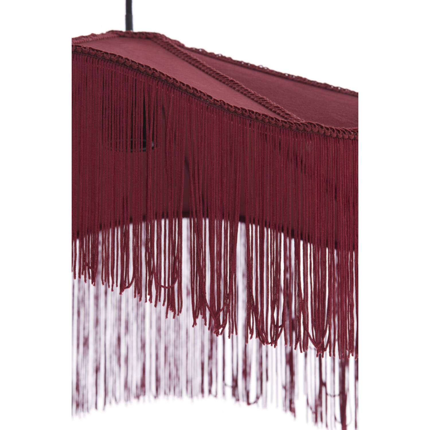 Hanging lamp Ø50x28 cm TIFFANY velvet burgundy