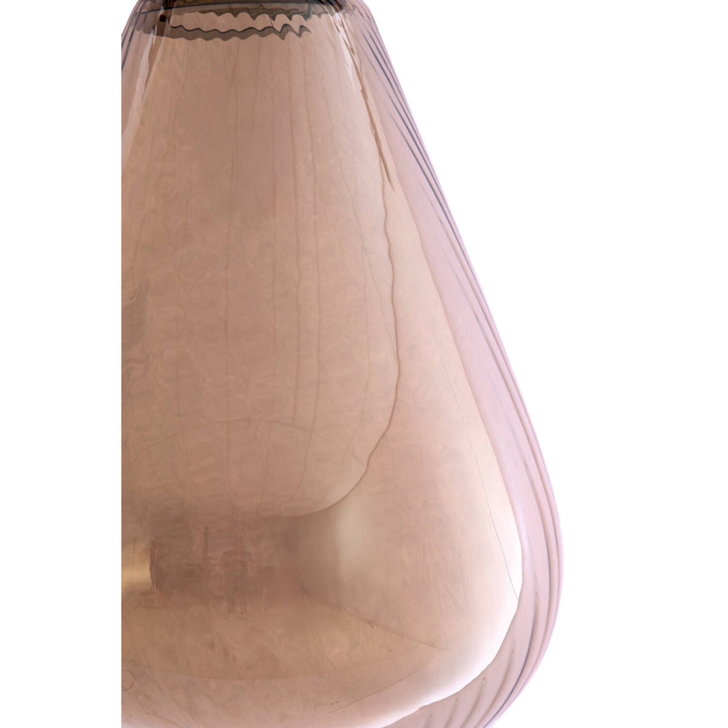 Hanging lamp Ø25x32 cm LEONA antique bronze+glass amber