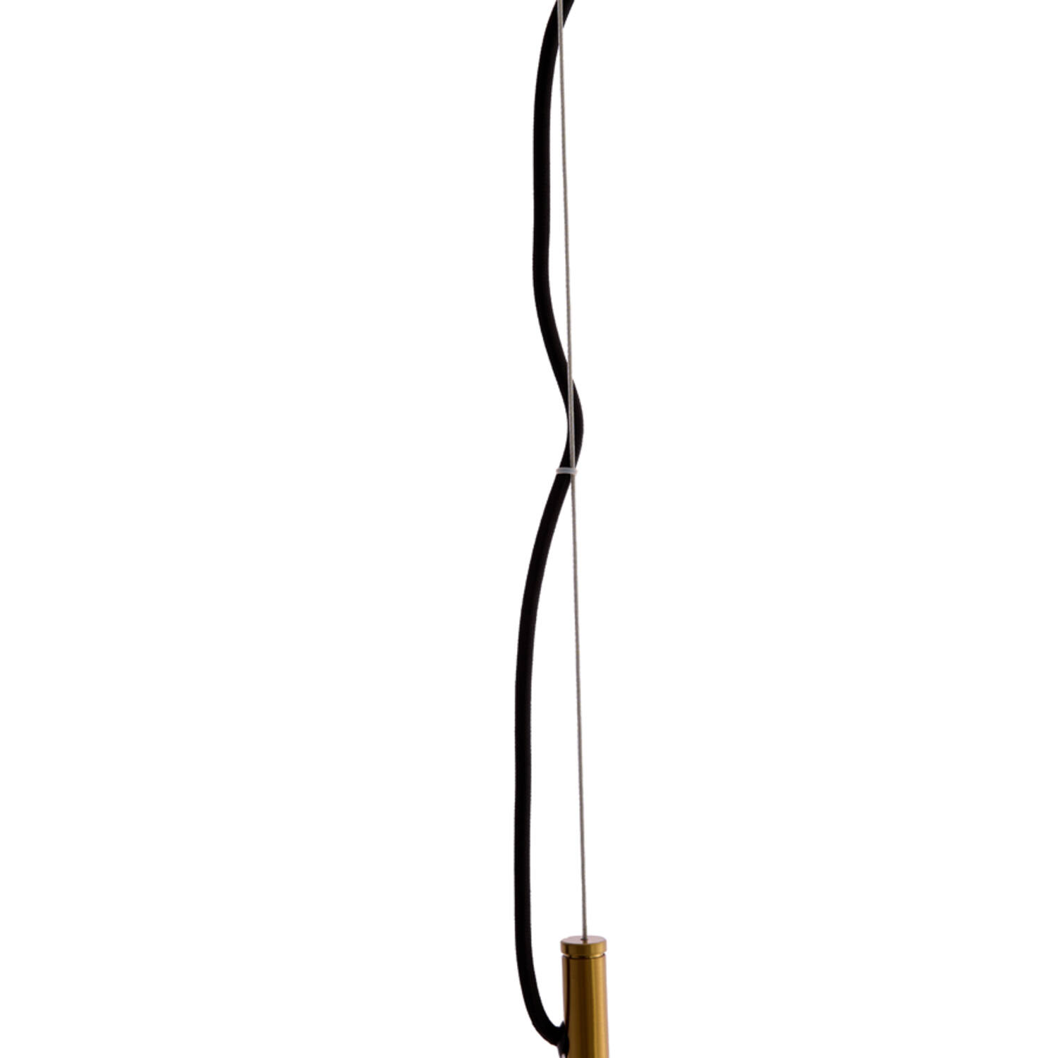 Hanging lamp Ø33x43 cm LEONA antique bronze+glass amber