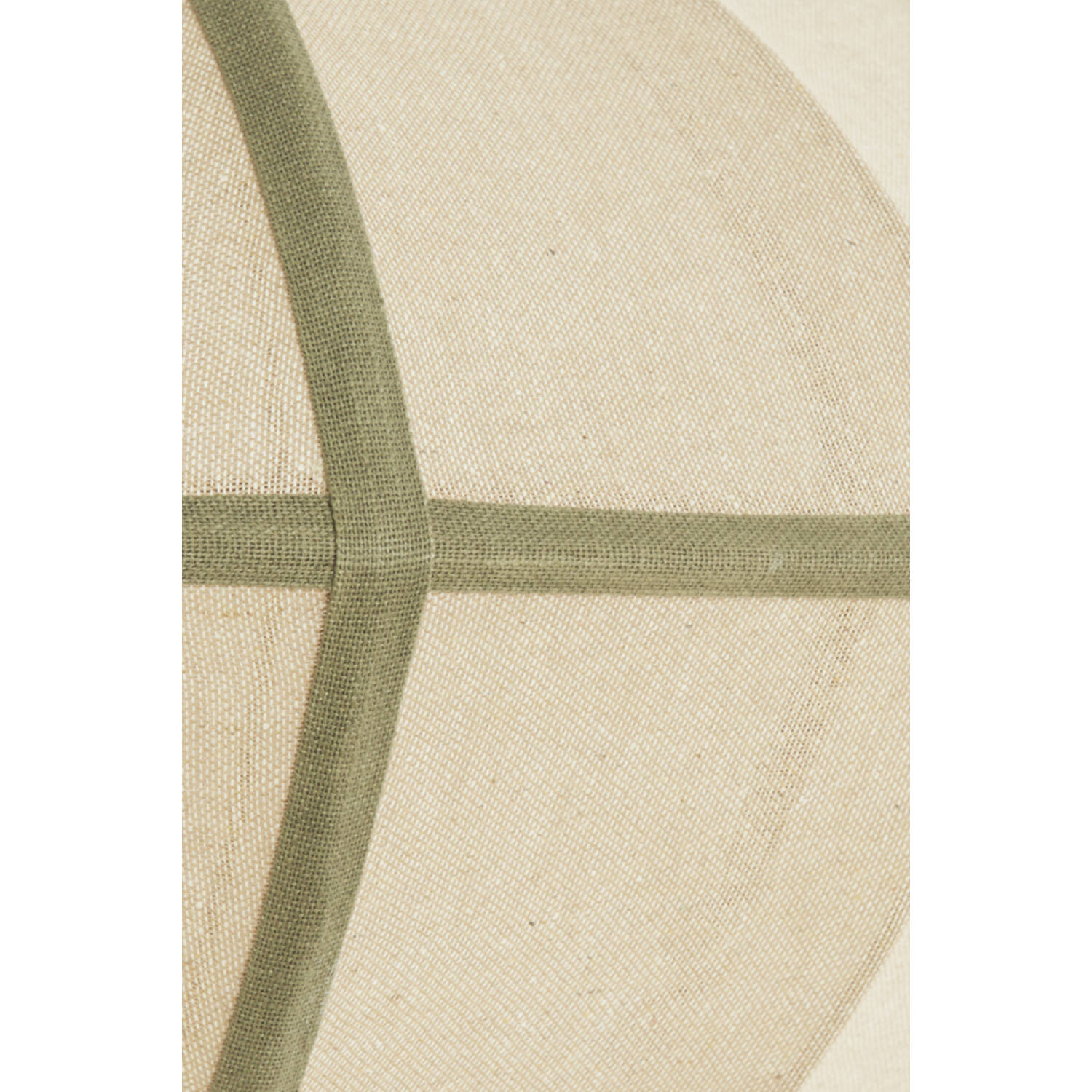 Hanging lamp Ø61x30 cm MIRELYS natural+olive green