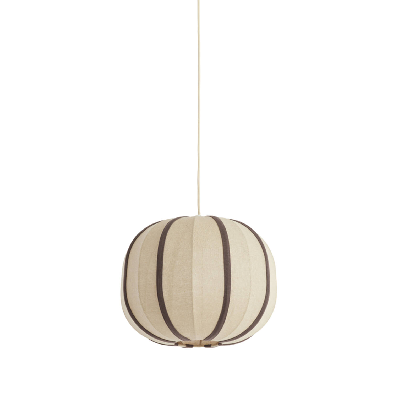 Hanging lamp Ø40x30 cm ESMIRIA natural+dark brown