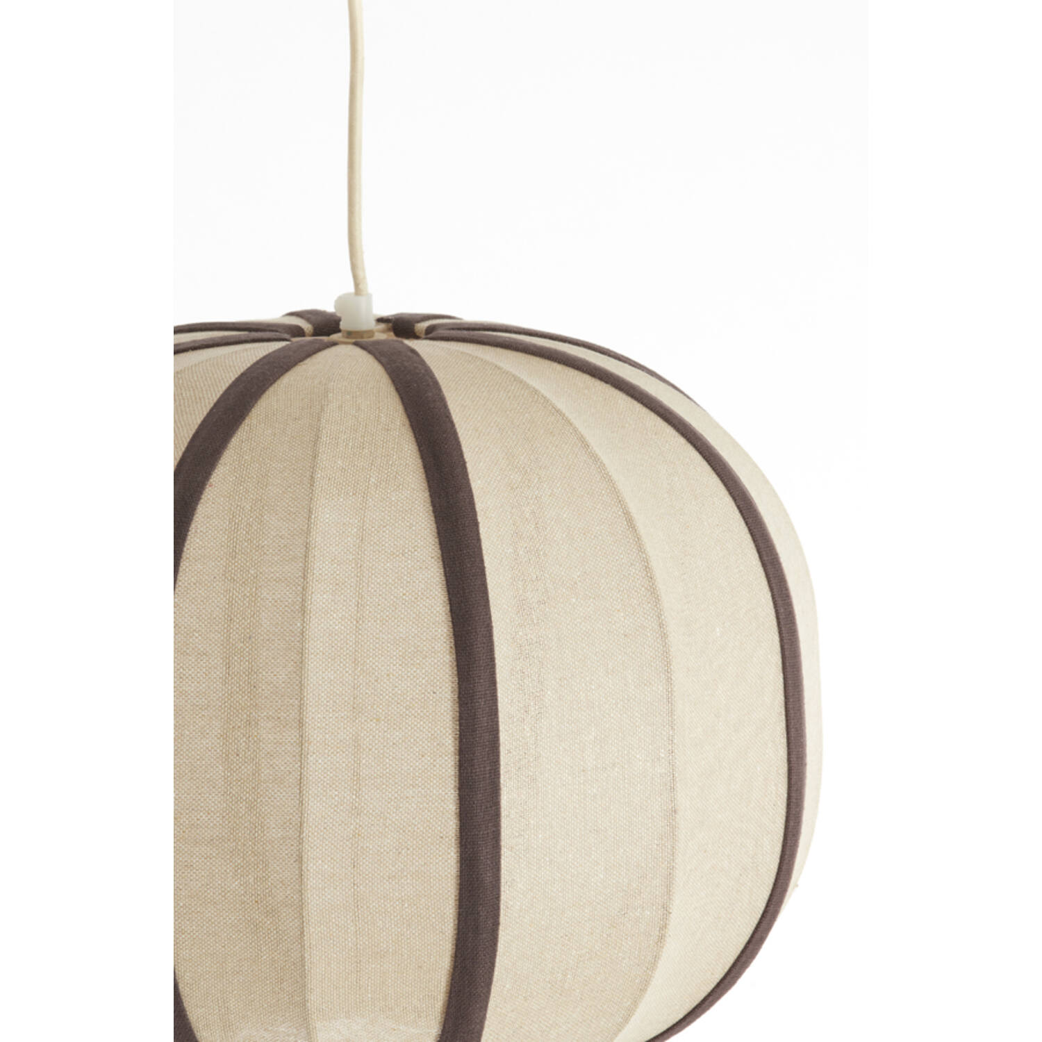 Hanging lamp Ø40x30 cm ESMIRIA natural+dark brown