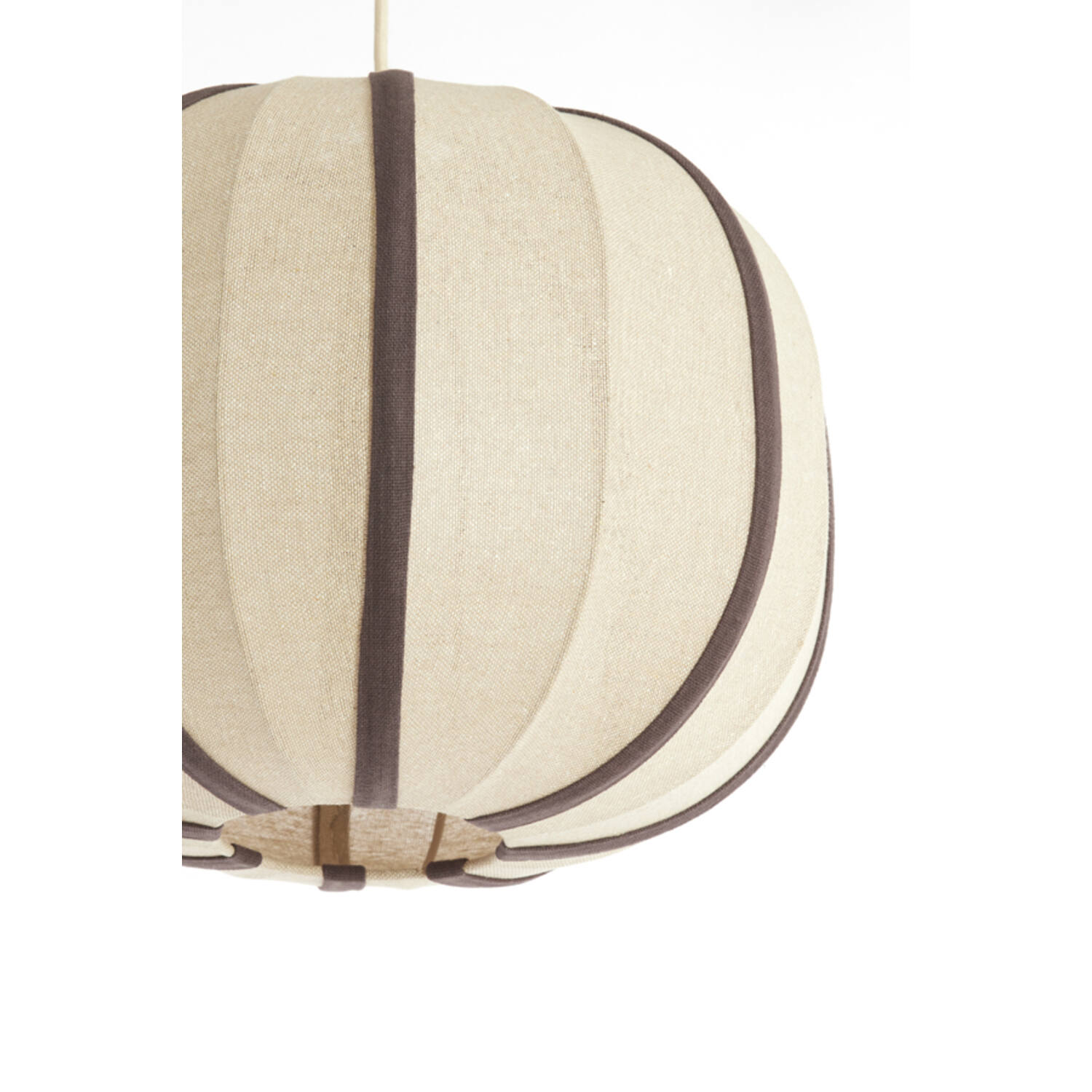 Hanging lamp Ø40x30 cm ESMIRIA natural+dark brown