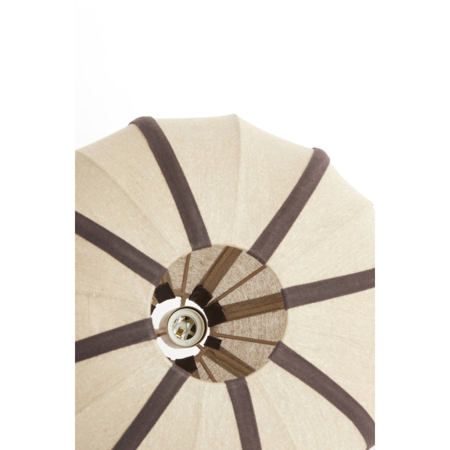 Hanging lamp Ø40x30 cm ESMIRIA natural+dark brown
