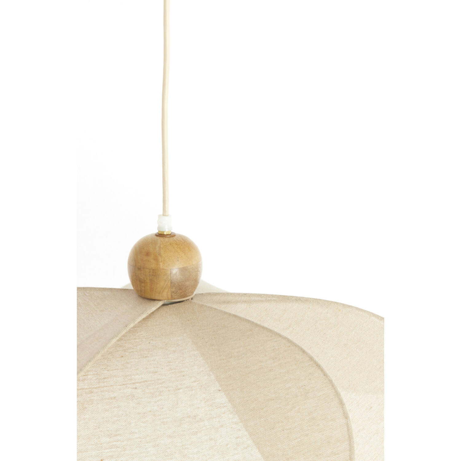 Hanging lamp Ø50x28 cm LAVRIRIA natural+wood
