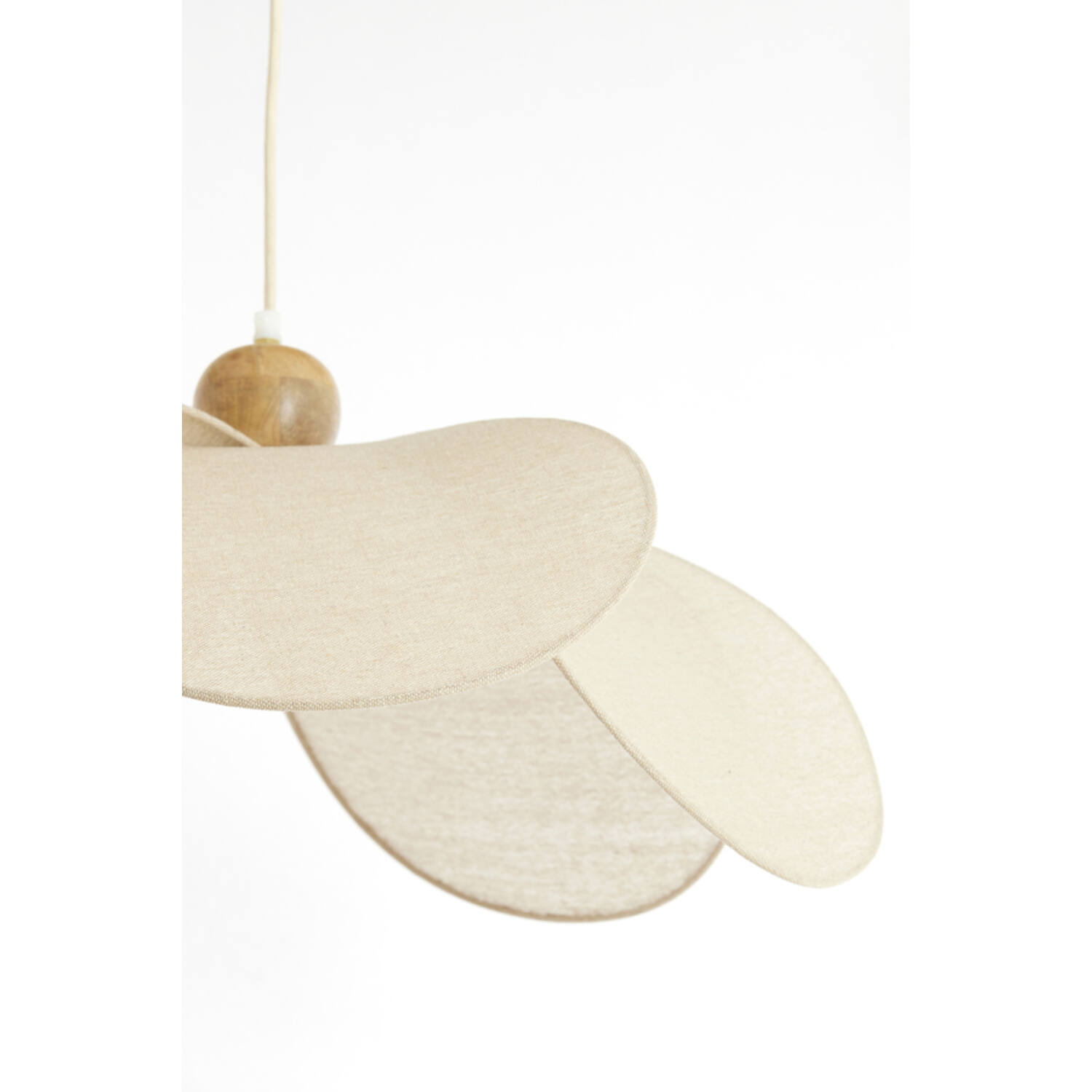 Hanging lamp Ø50x28 cm LAVRIRIA natural+wood