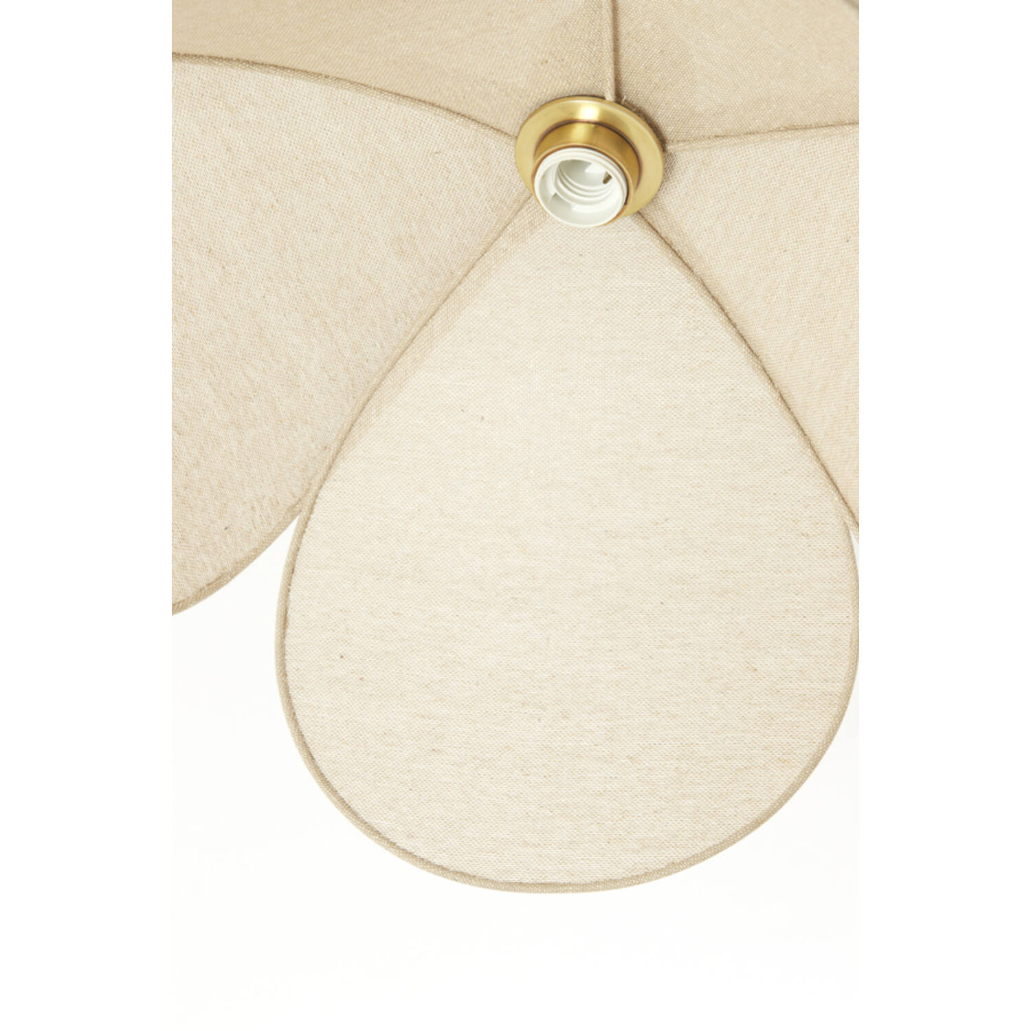 Hanging lamp Ø50x28 cm LAVRIRIA natural+wood