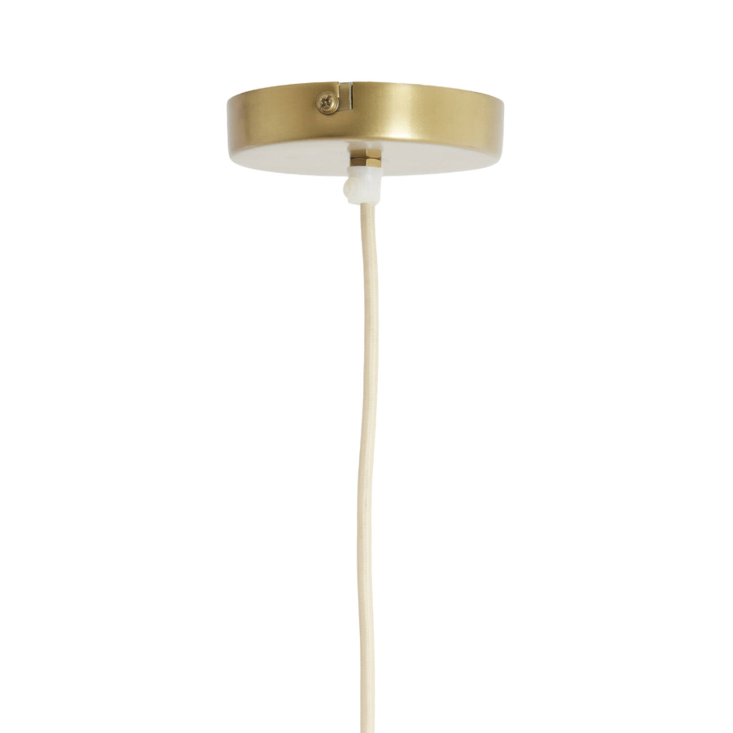 Hanging lamp Ø60x30 cm LAVRIRIA natural+wood