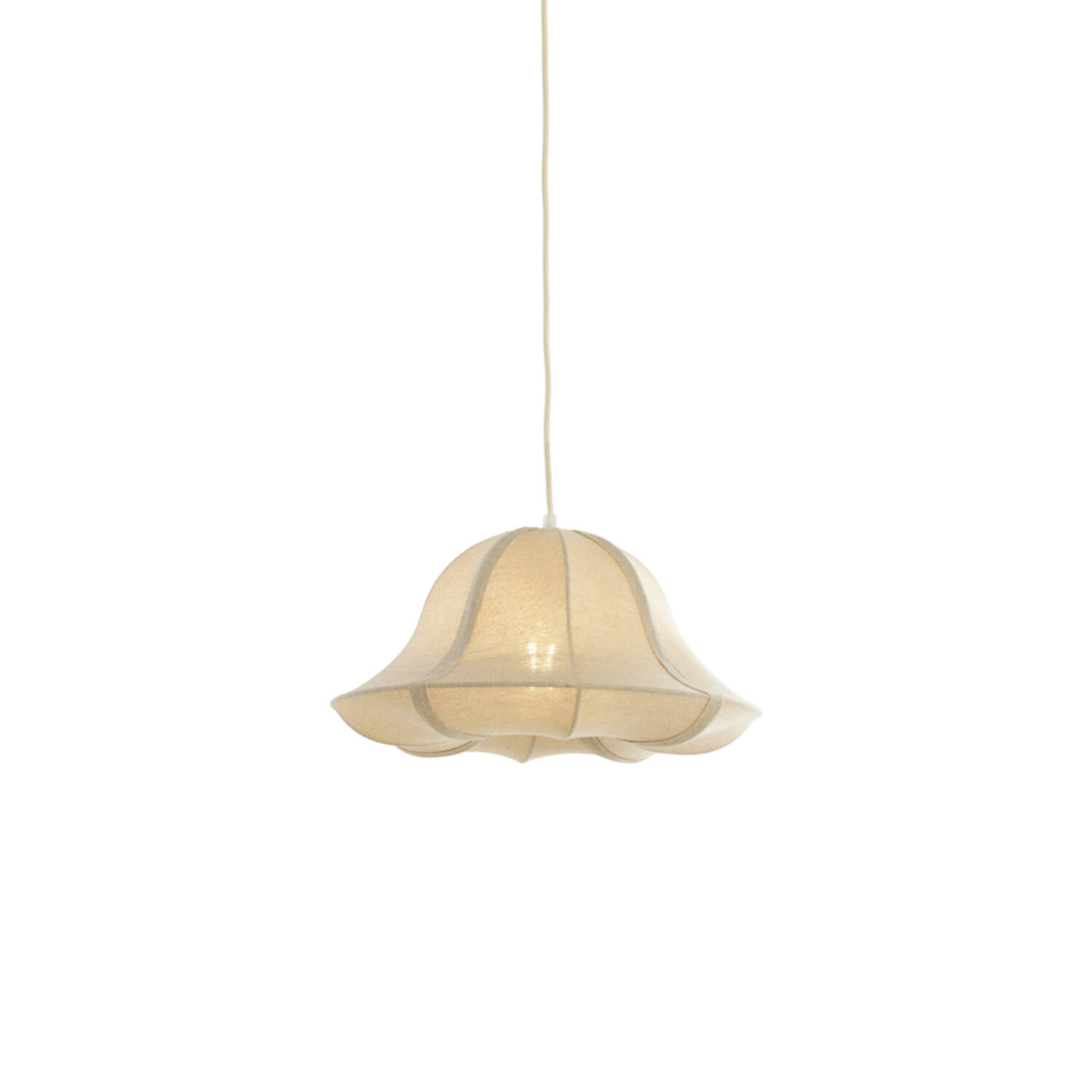 Hanging lamp Ø40x21 cm IRAVELLE natural