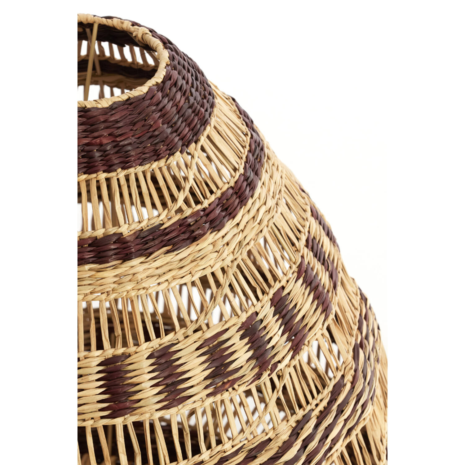 Hanging lamp Ø47x46 cm SOLUNA seagrass natural+brown