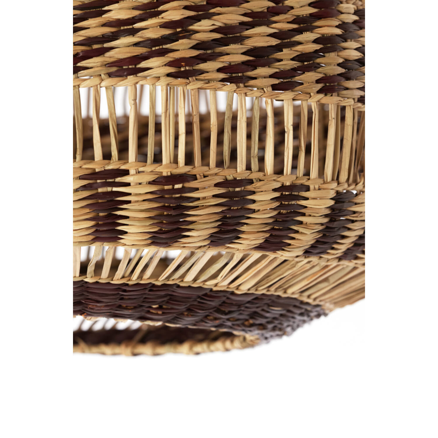 Hanging lamp Ø47x46 cm SOLUNA seagrass natural+brown