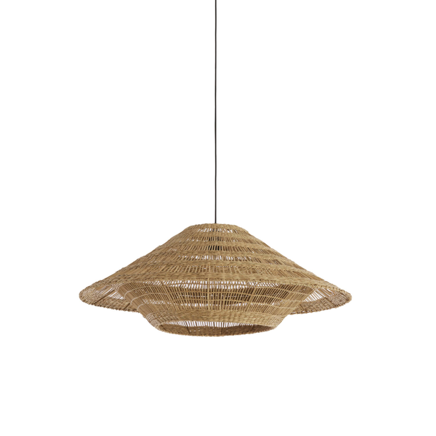 Hanging lamp Ø80x30 cm OWANA seagrass natural