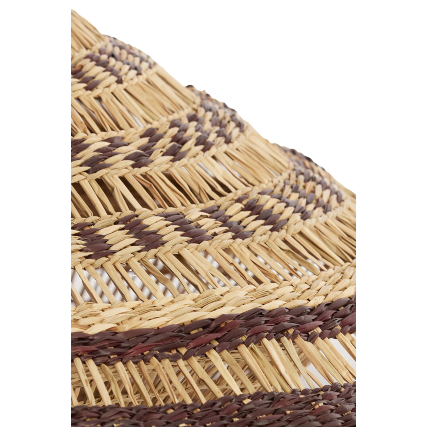 Hanging lamp Ø80x30 cm OWANA seagrass natural+brown