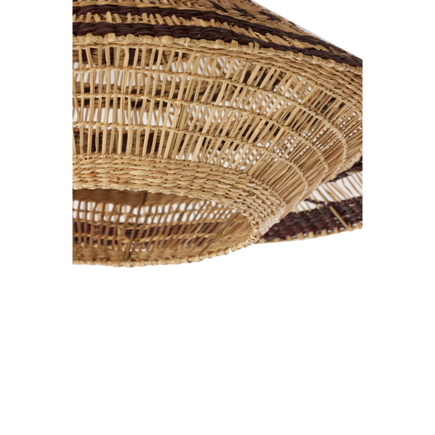 Hanging lamp Ø80x30 cm OWANA seagrass natural+brown