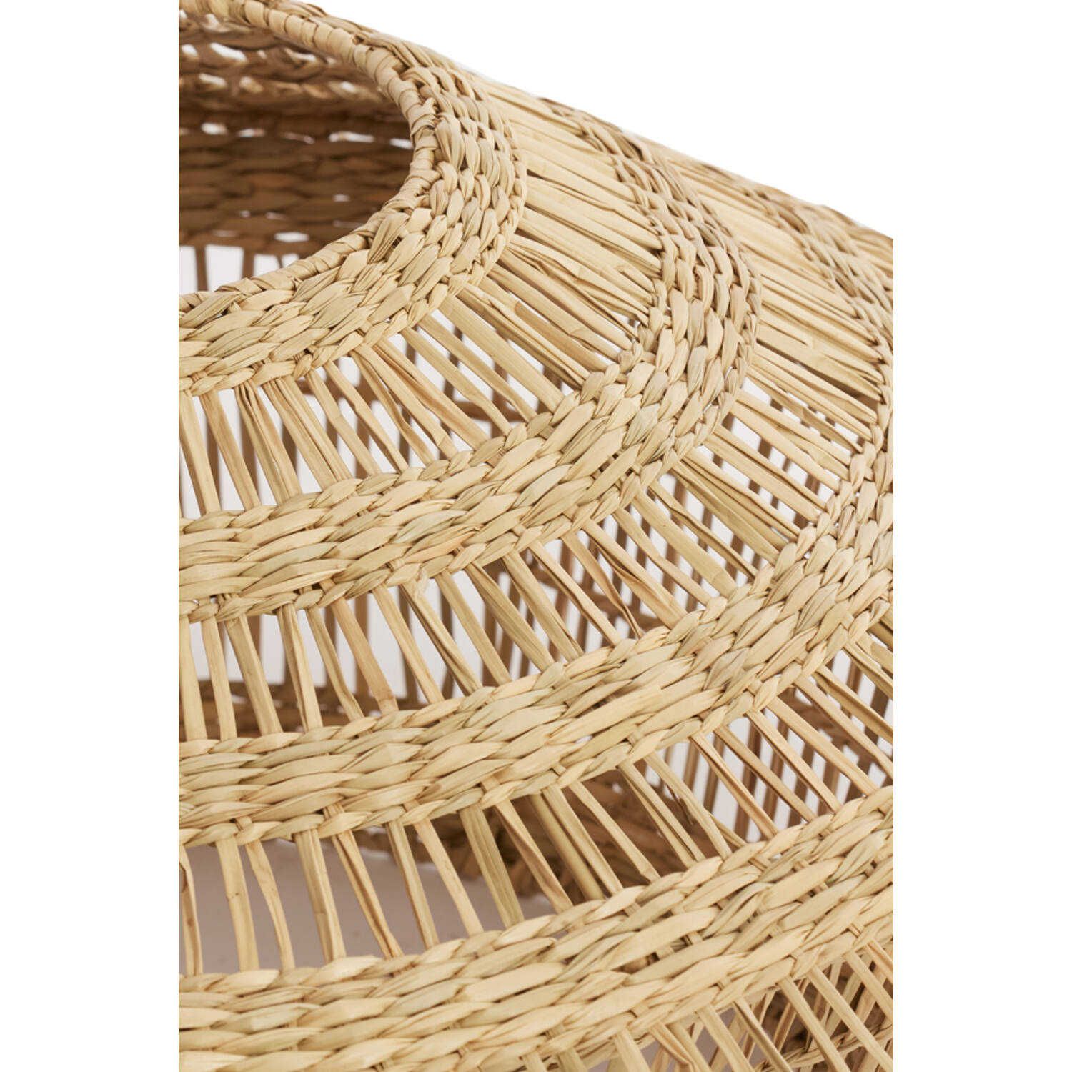 Hanging lamp Ø64x26 cm OWANA seagrass natural