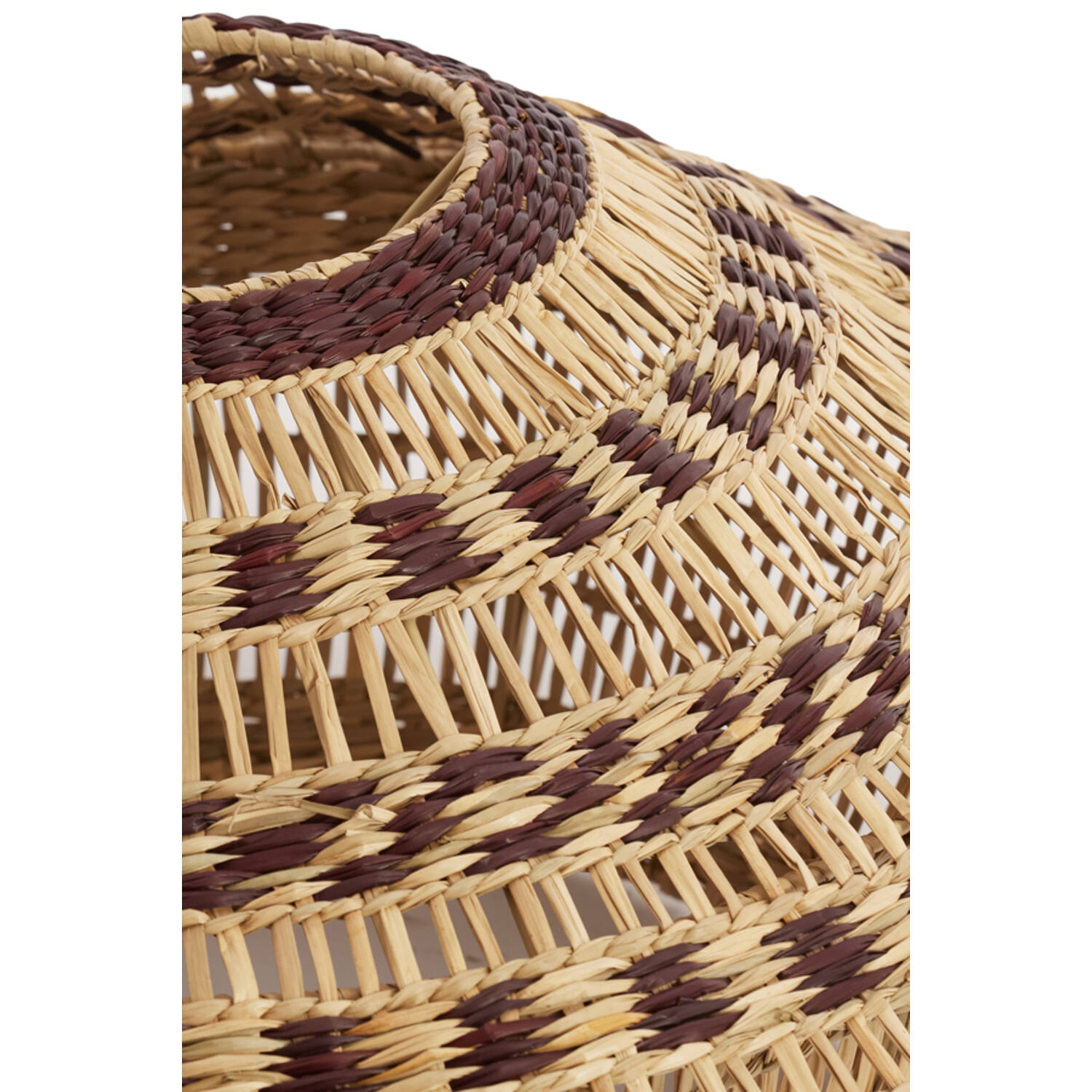 Hanging lamp Ø64x26 cm OWANA seagrass natural+brown