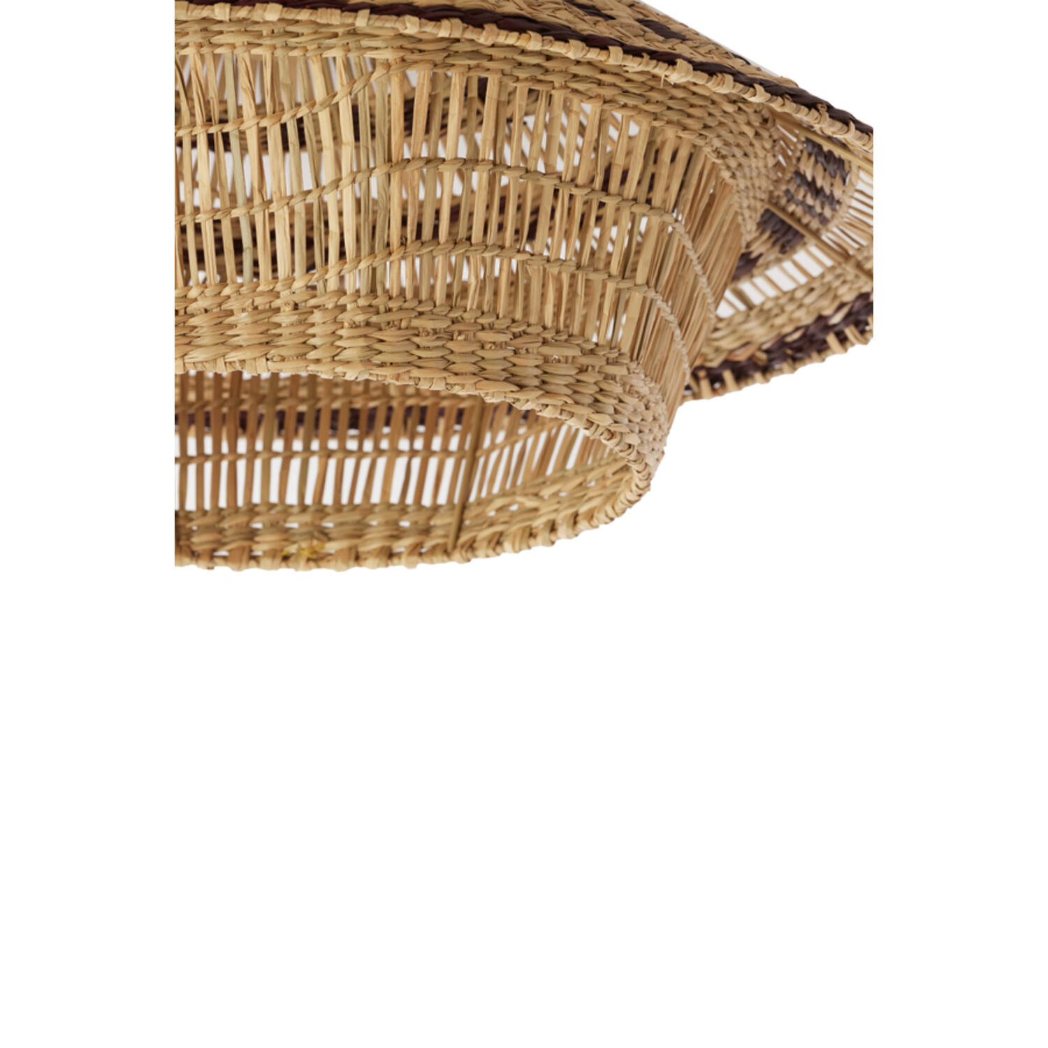 Hanging lamp Ø64x26 cm OWANA seagrass natural+brown