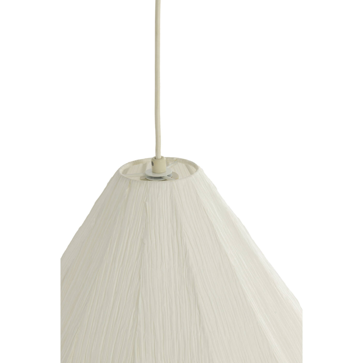 Hanging lamp Ø45x36 cm SARELLA paper white