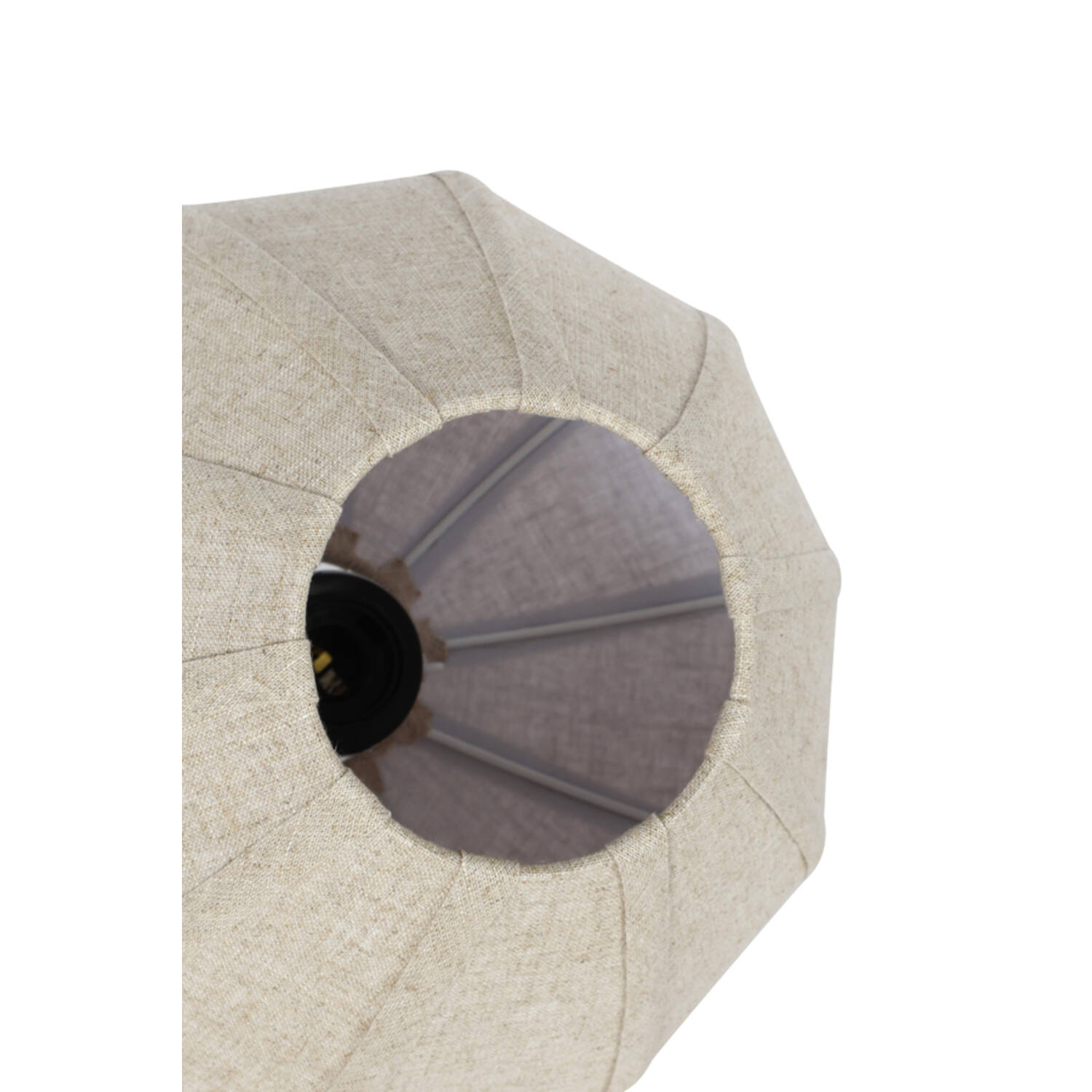 Hanging lamp 10L 144x49x97,5 cm HUXI wood prnt d brn+lin nat