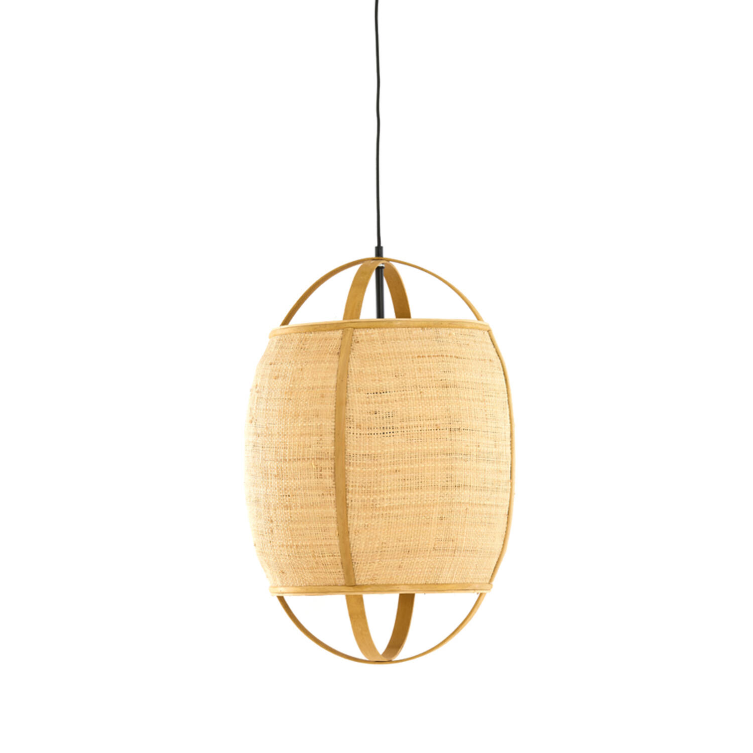 Hanging lamp Ø38,5x55 cm BOZONA rattan natural