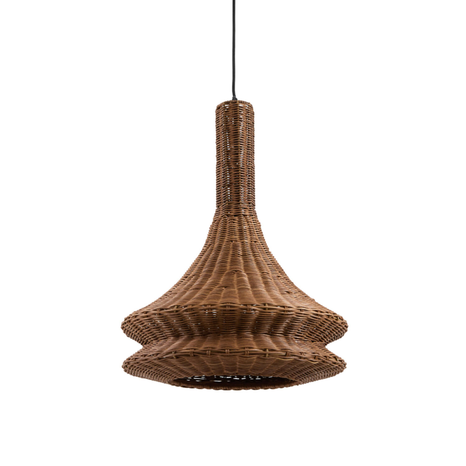 Hanging lamp Ø42,5x56 cm NEMZOR rattan brown