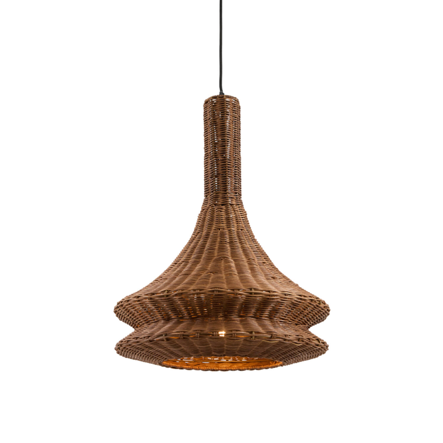 Hanging lamp Ø42,5x56 cm NEMZOR rattan brown