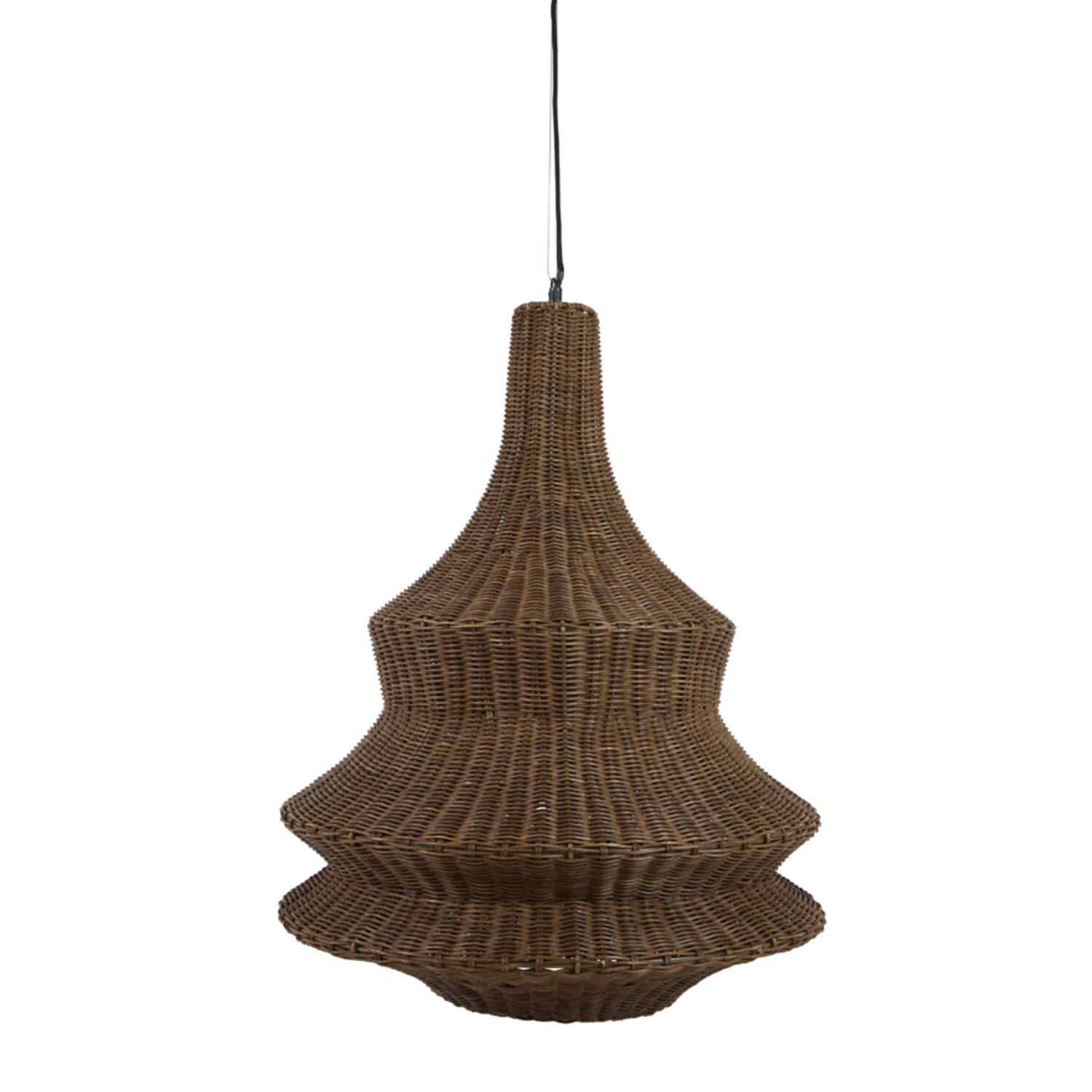 Hanging lamp Ø52x66,5 cm NEMZOR rattan brown