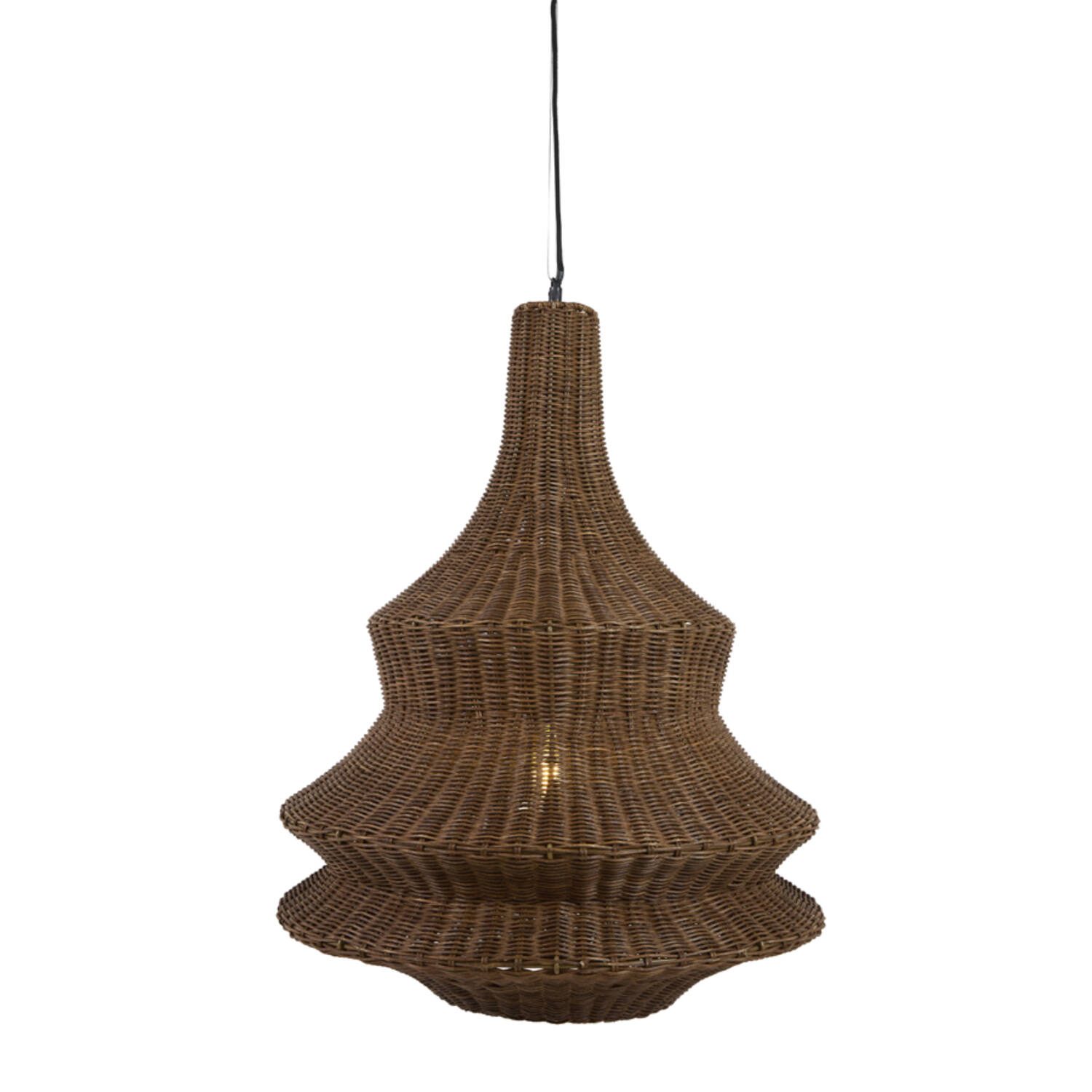 Hanging lamp Ø52x66,5 cm NEMZOR rattan brown