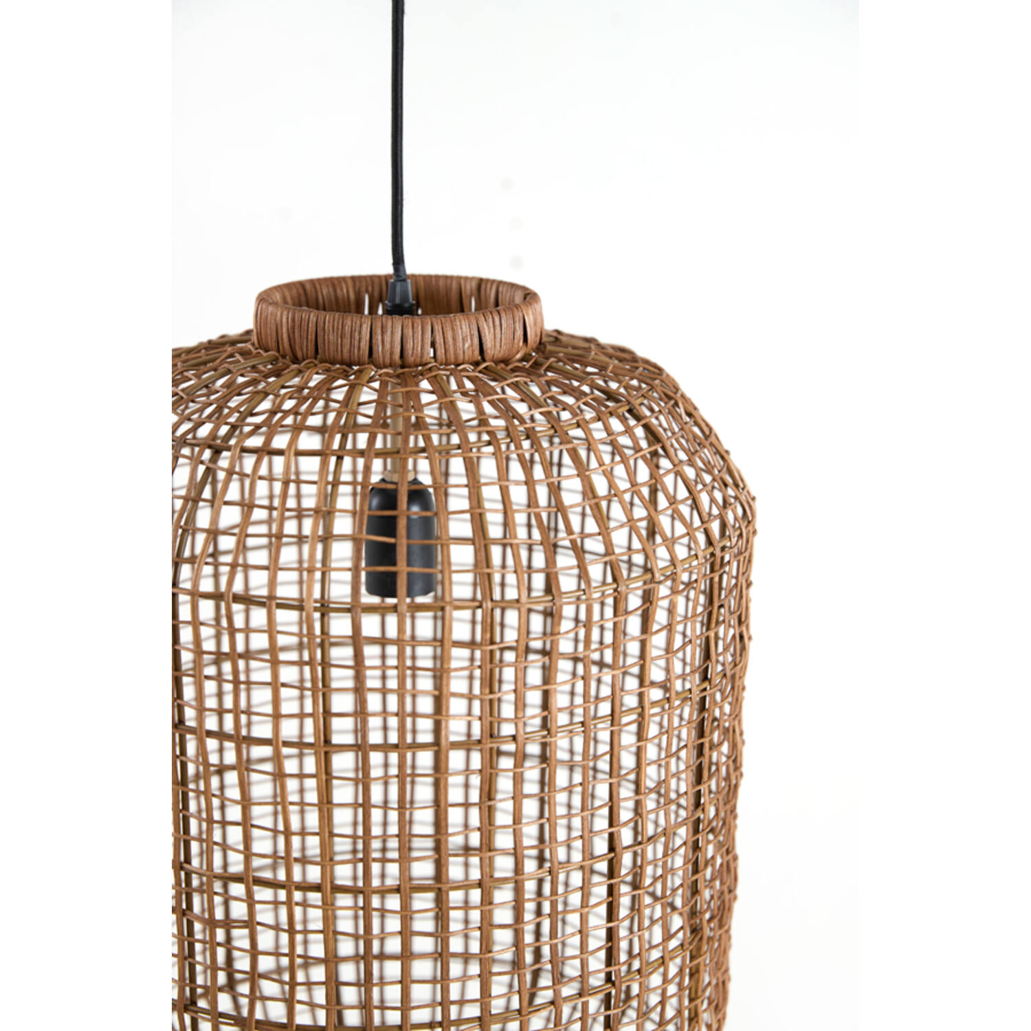 Hanging lamp Ø37x64,5 cm DORZAN rattan brown