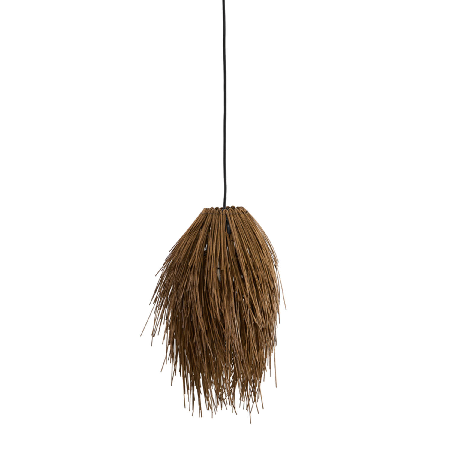 Hanging lamp Ø36x50 cm ARISCO rattan dark brown