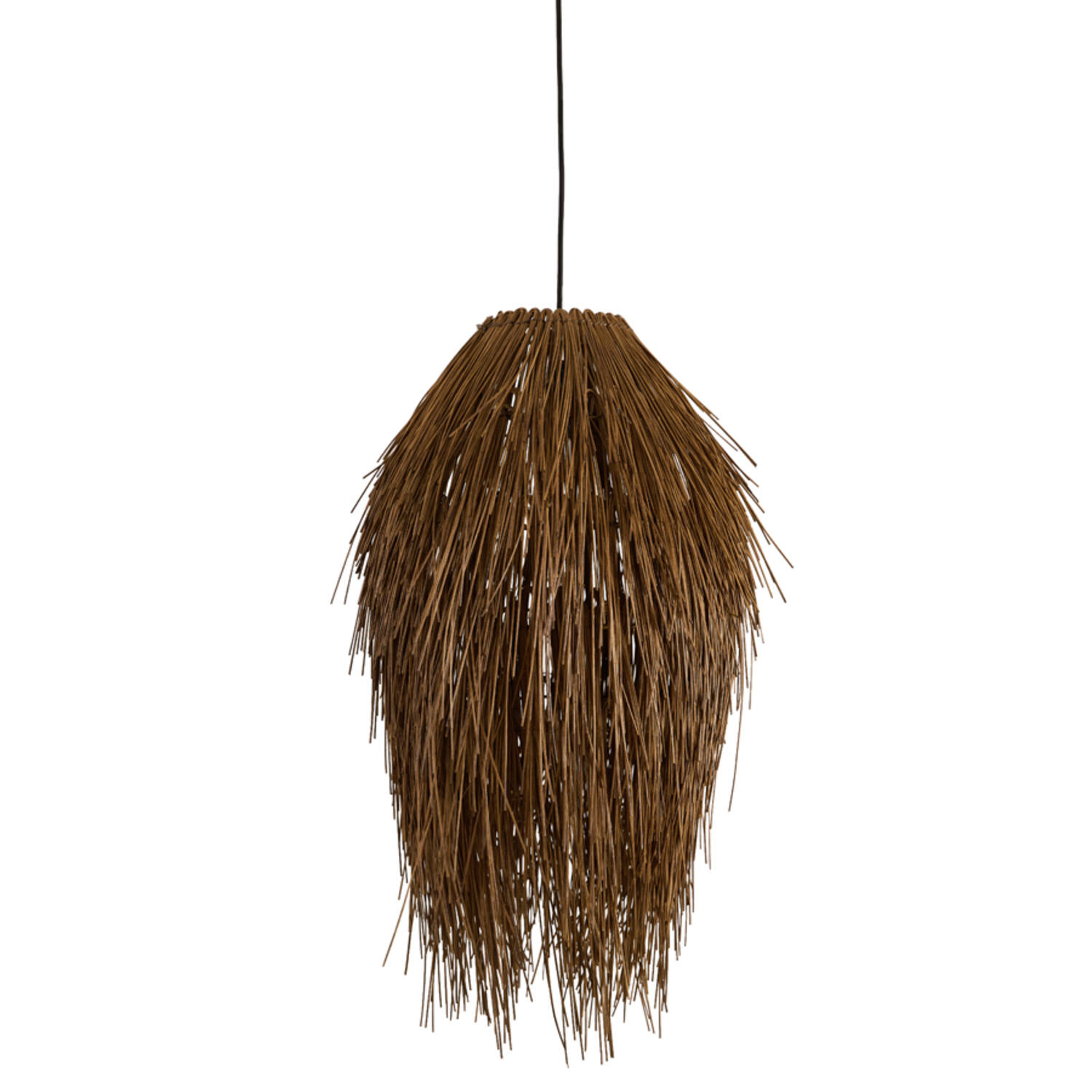 Hanging lamp Ø54x74 cm ARISCO rattan dark brown
