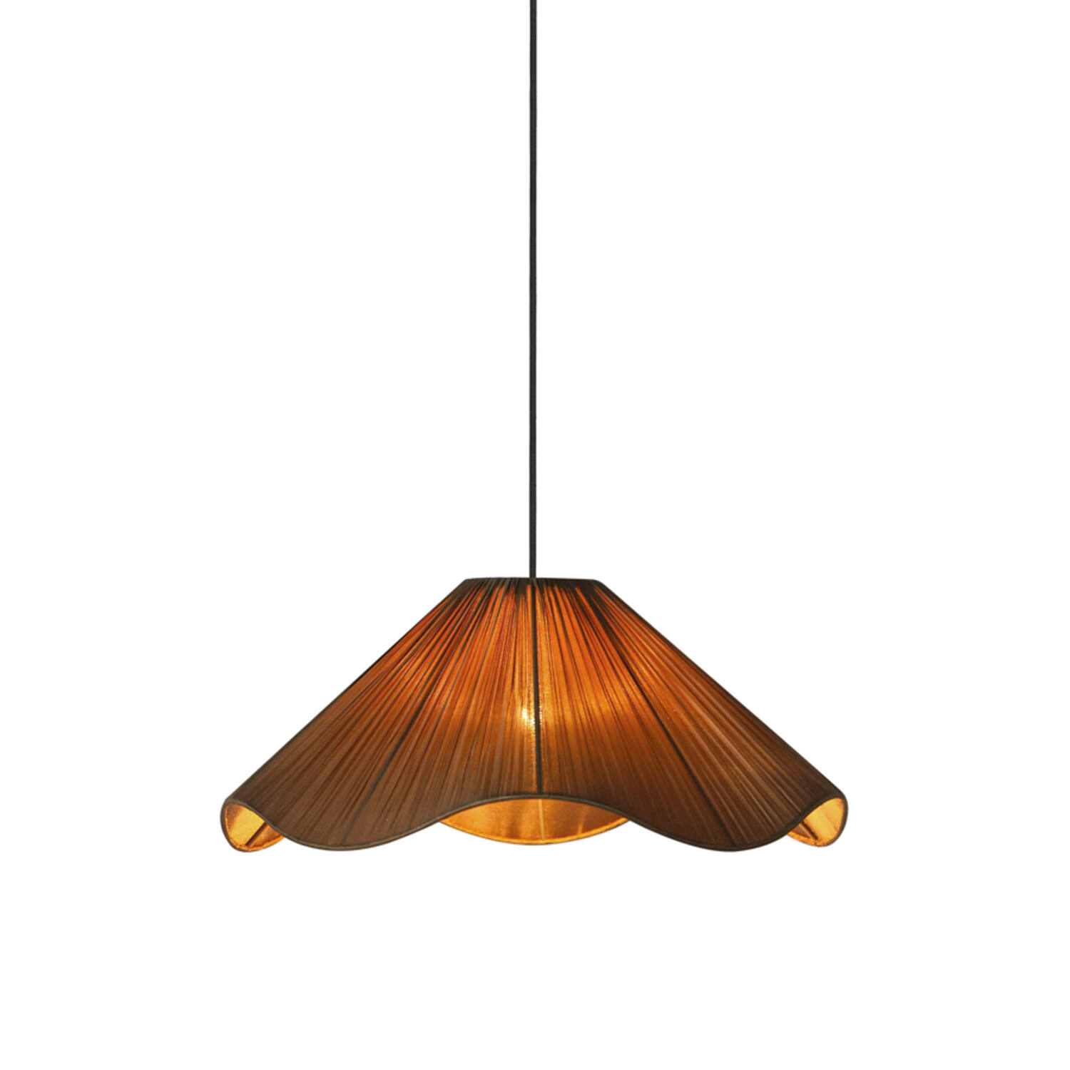 Hanging lamp Ø45x19 cm MEALHA bronze-brown