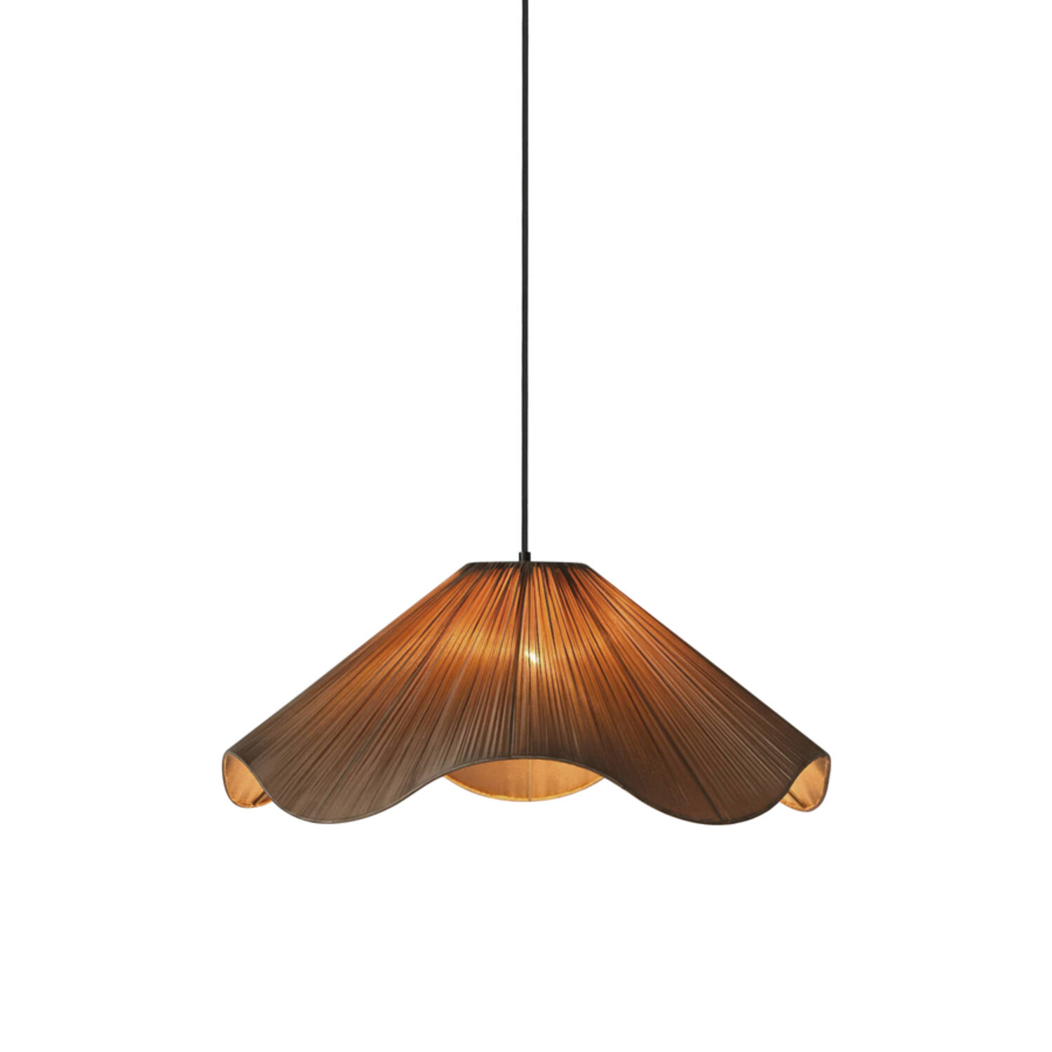 Hanging lamp Ø60x25 cm MEALHA bronze-brown