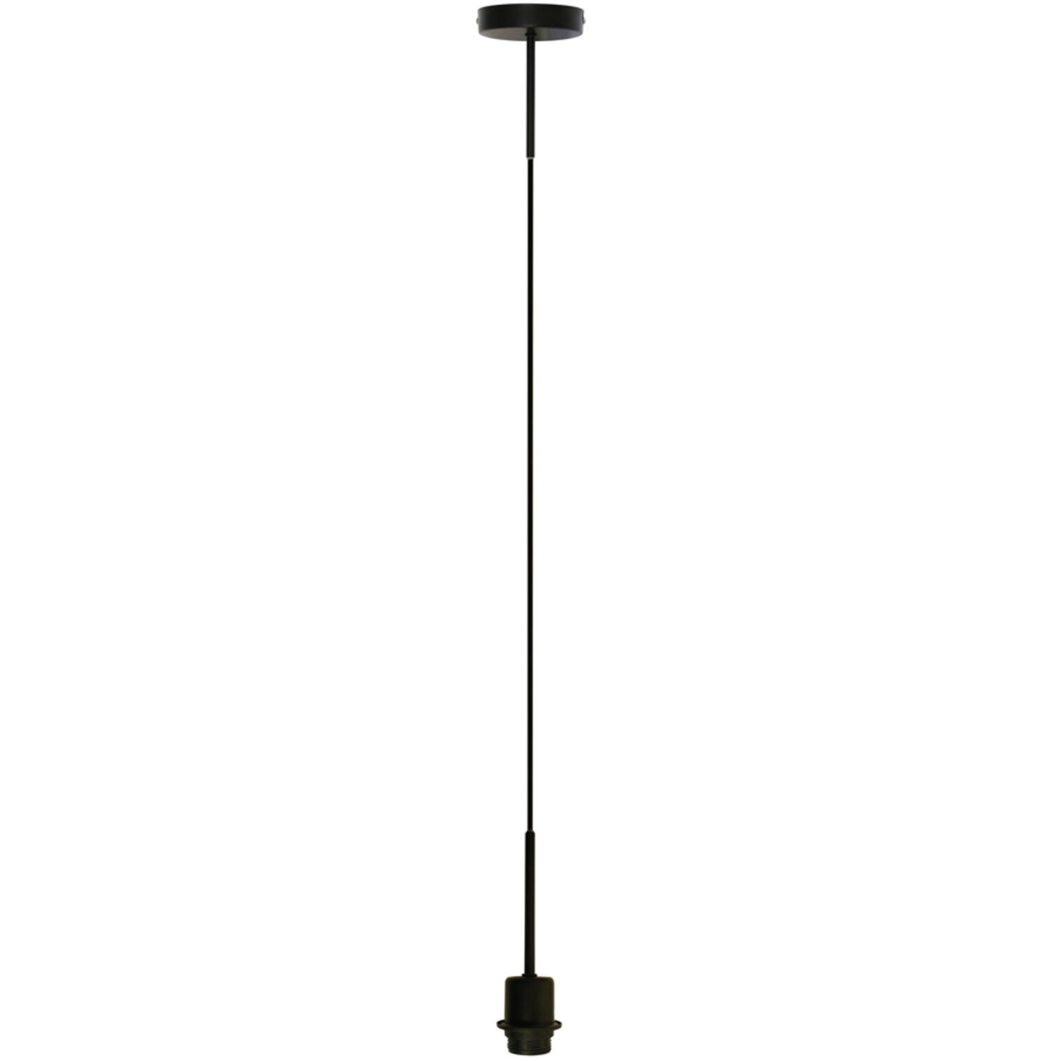 Pendant Ø12x120 cm NUKA black fabric wire