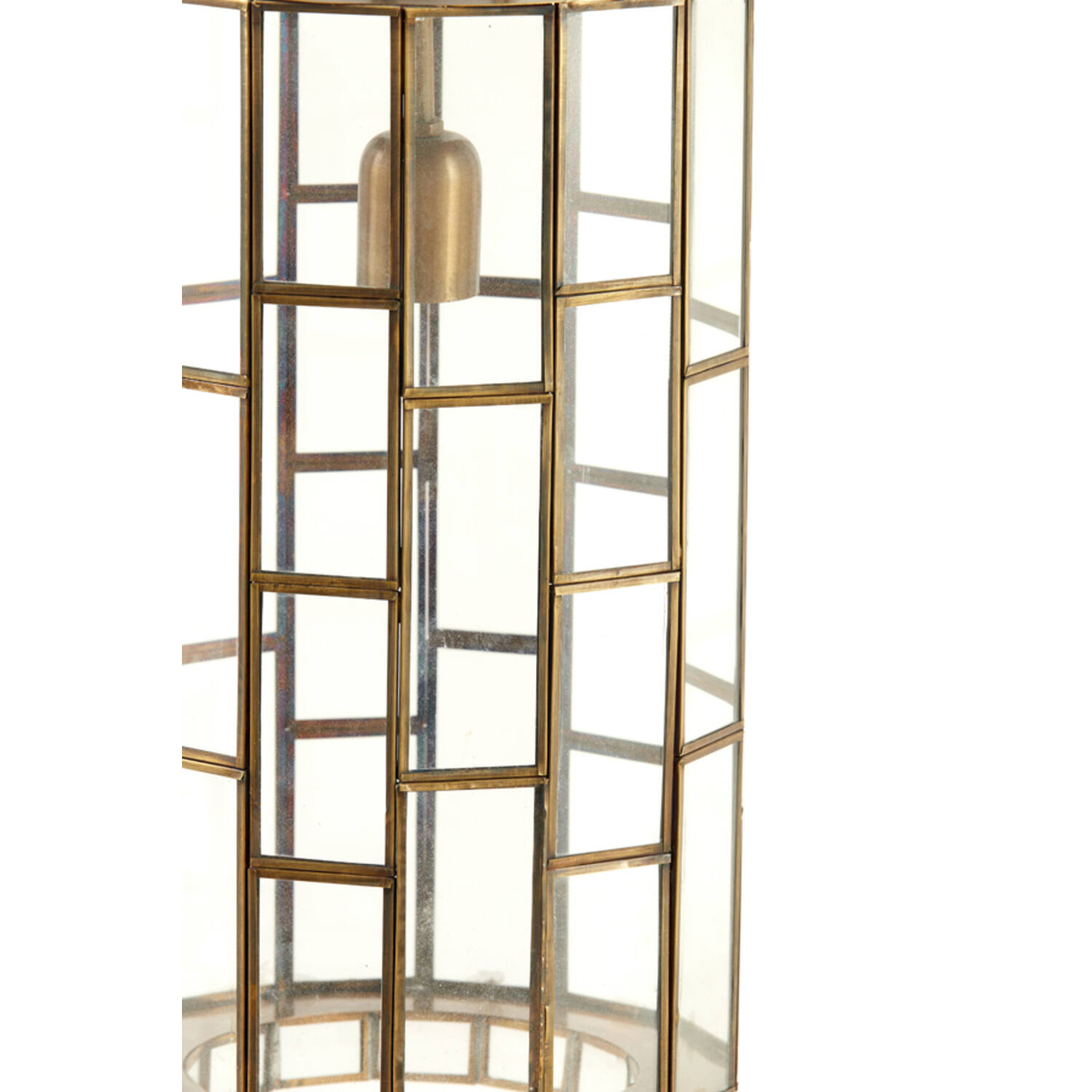 Hanging lamp Ø24x45 cm SØSTRENE antique bronze+glass