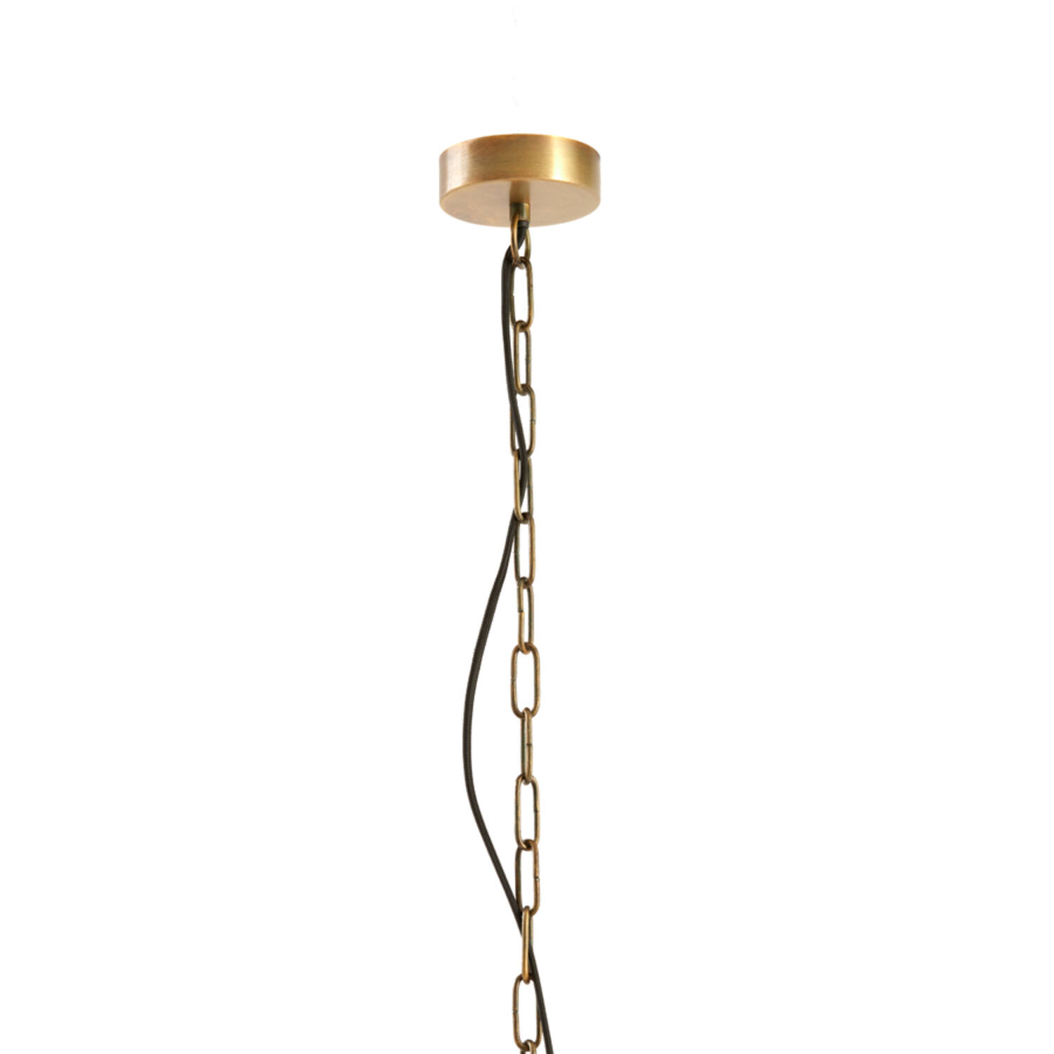 Hanging lamp Ø24x45 cm SØSTRENE antique bronze+glass