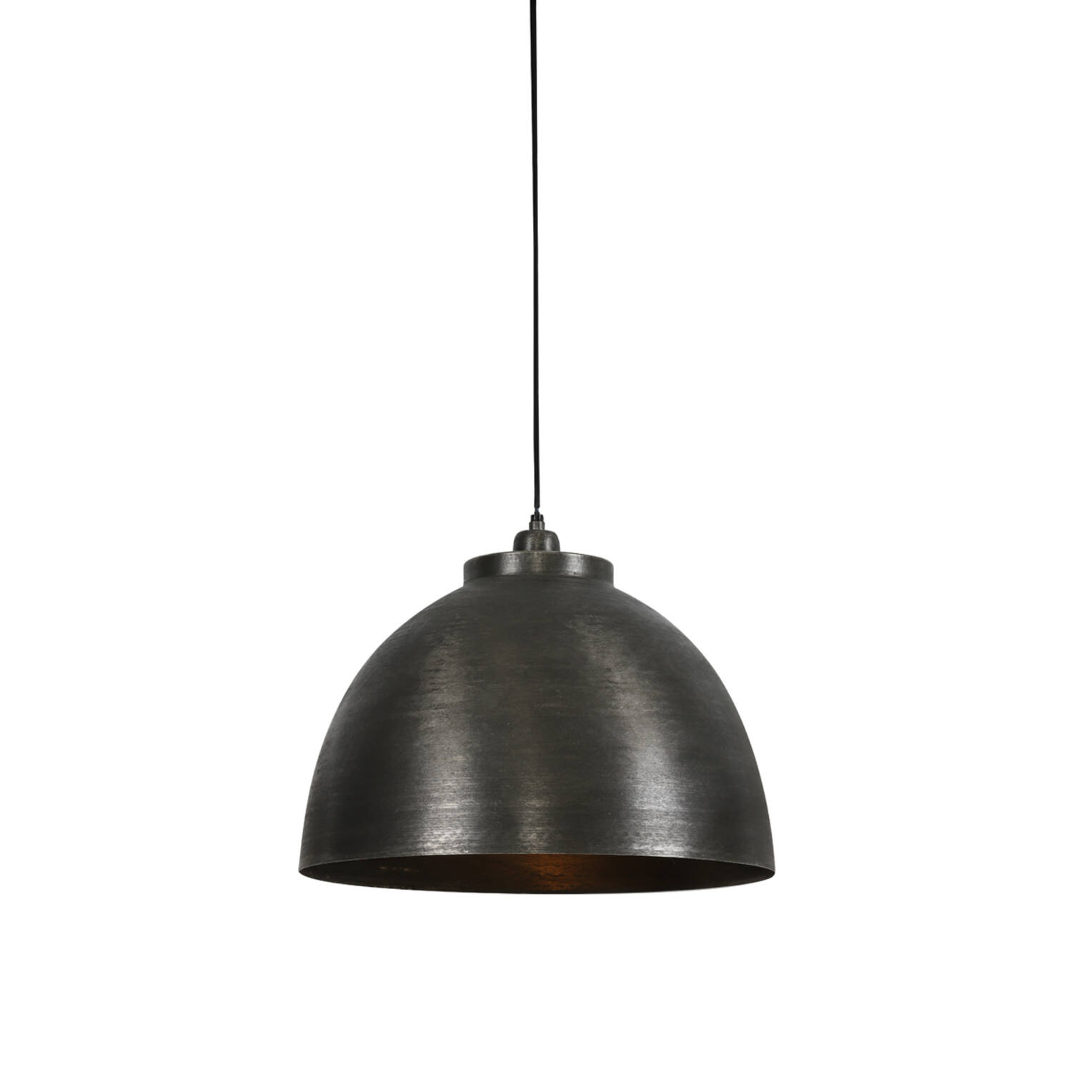 Hanging lamp Ø45x32 cm KYLIE dark raw nickel