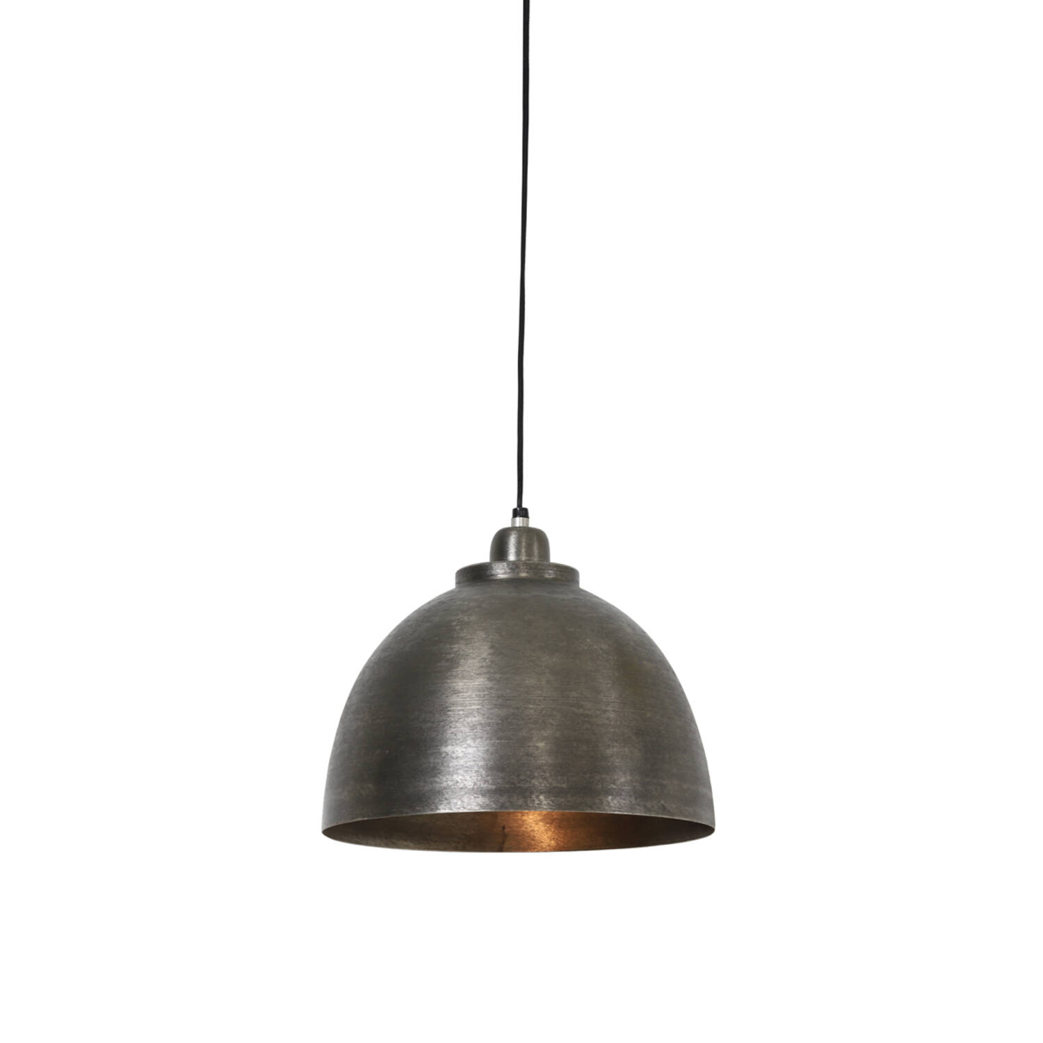 Hanging lamp Ø30x26 cm KYLIE dark raw nickel