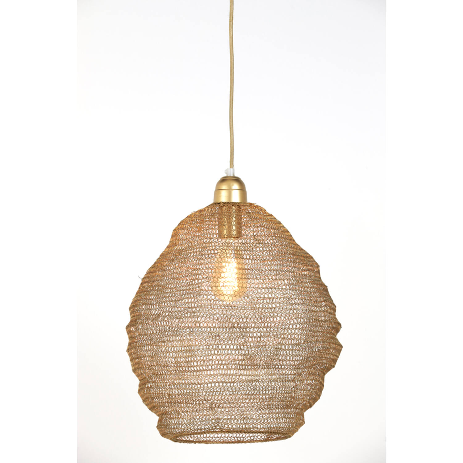 Hanglamp Ø38x42 cm NINA gaas antiek brons