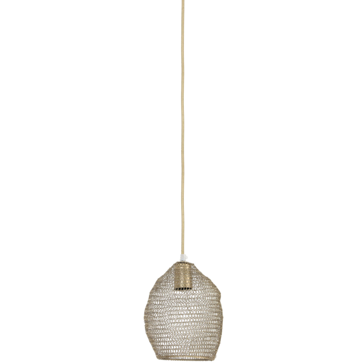Hanglamp Ø18x20 cm NOLA gaas antiek brons