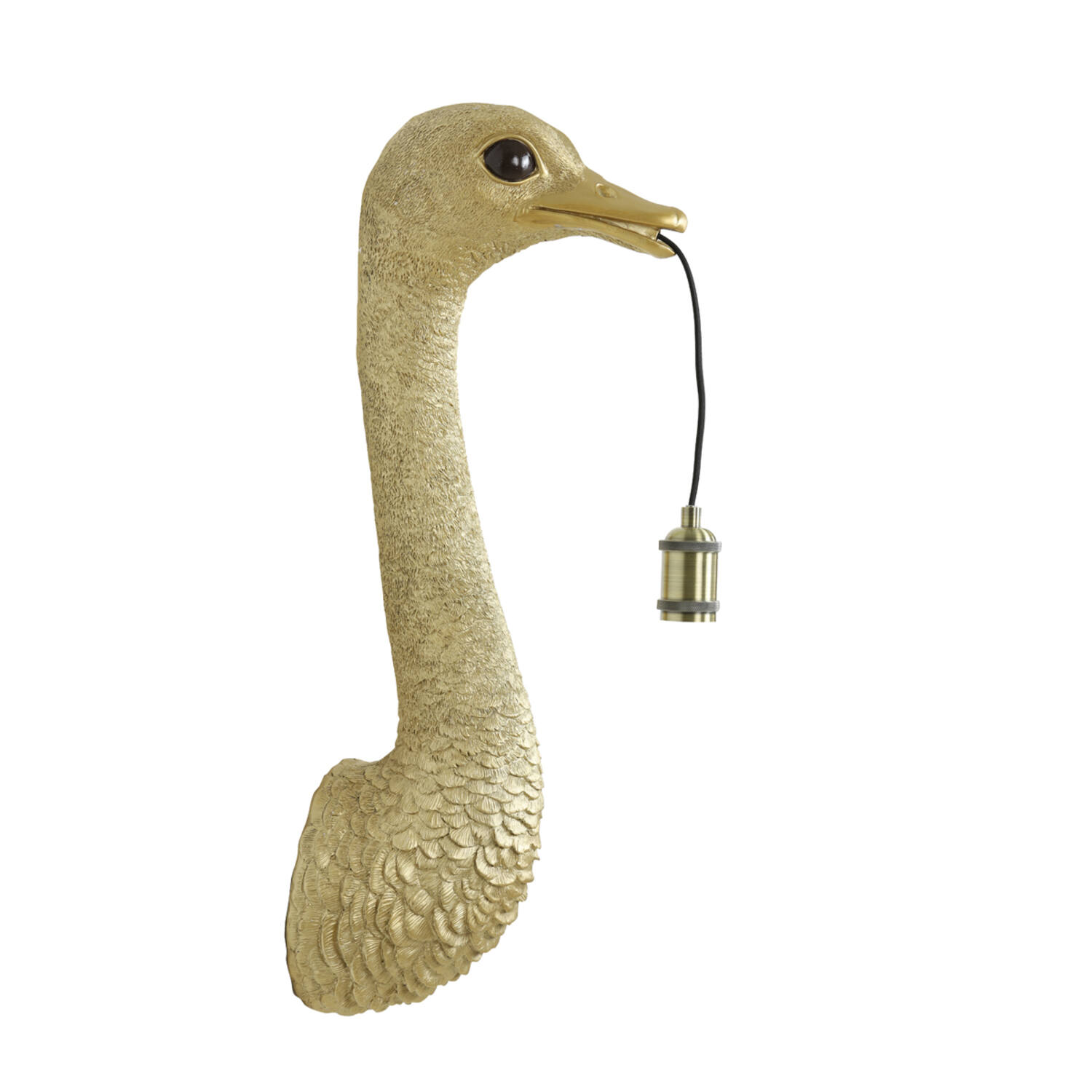 Wandlamp 25x19x72 cm OSTRICH goud
