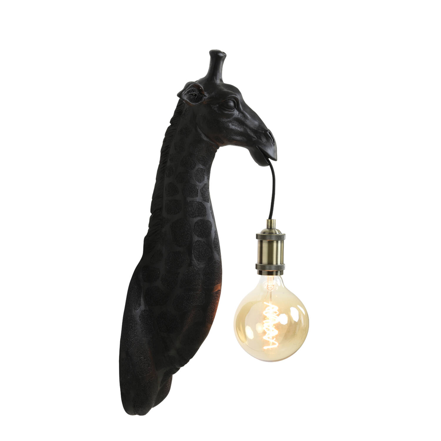 Wall lamp 20,5x19x61 cm GIRAFFE matt black