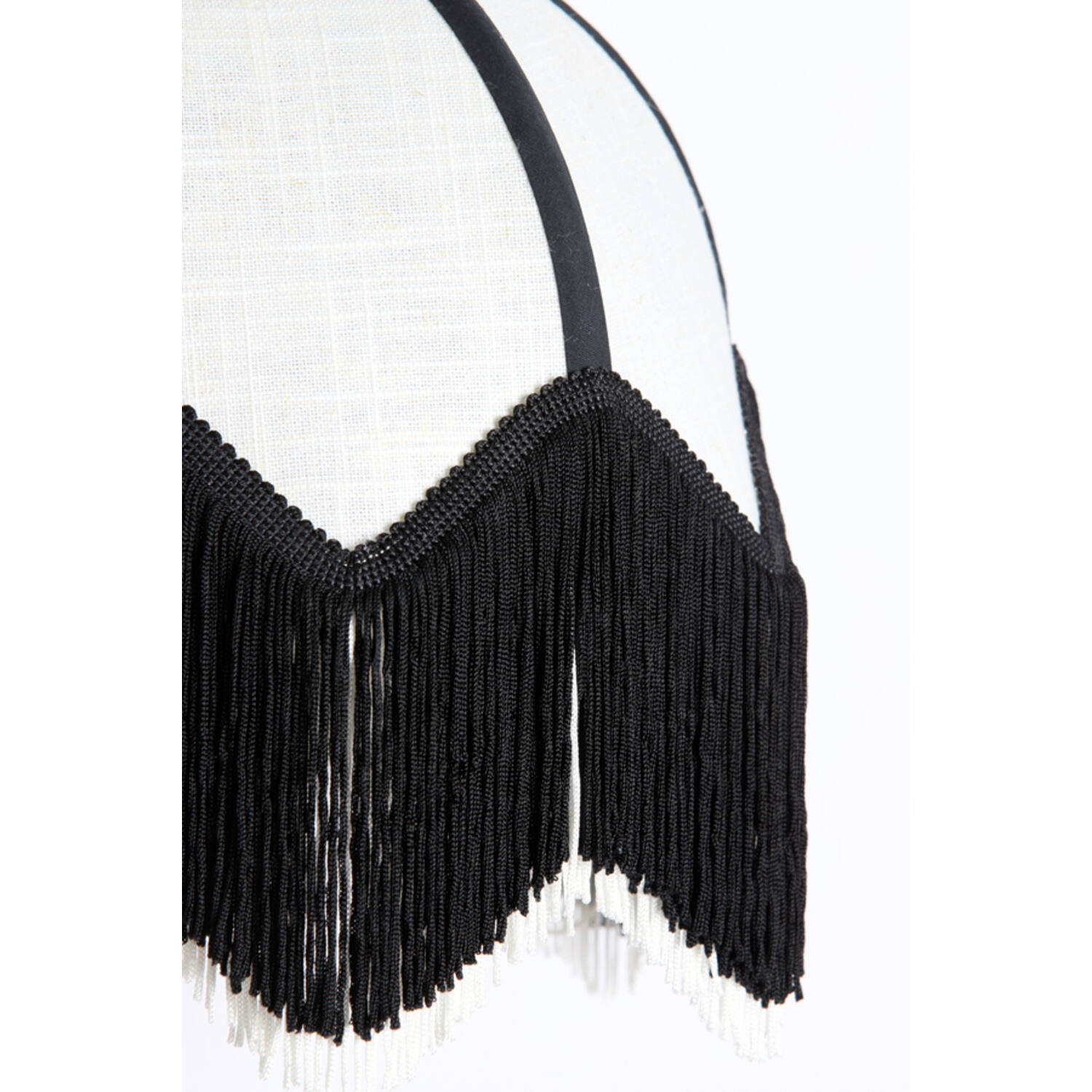 Wall lamp 33x25x47 cm SULINA linen white+black