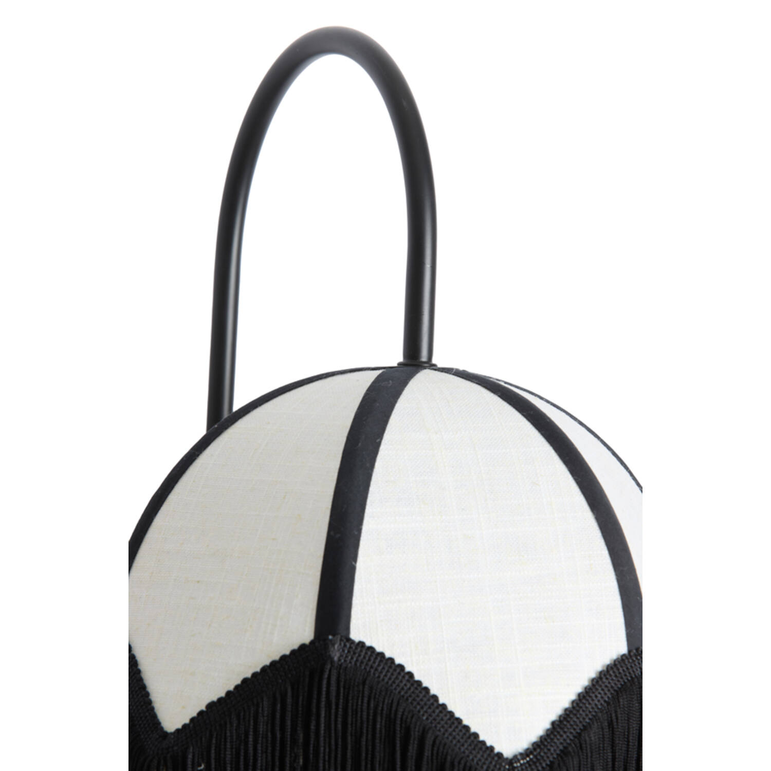 Wall lamp 33x25x47 cm SULINA linen white+black