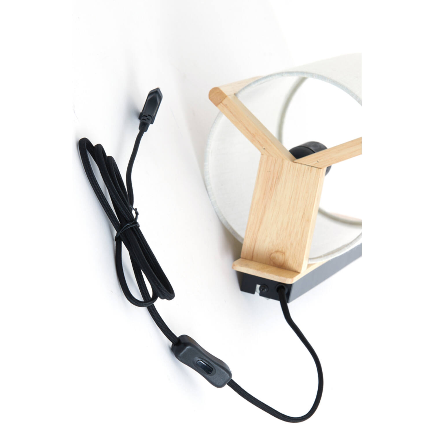 Wall lamp 22x18x36 cm LITTO natural+linen white